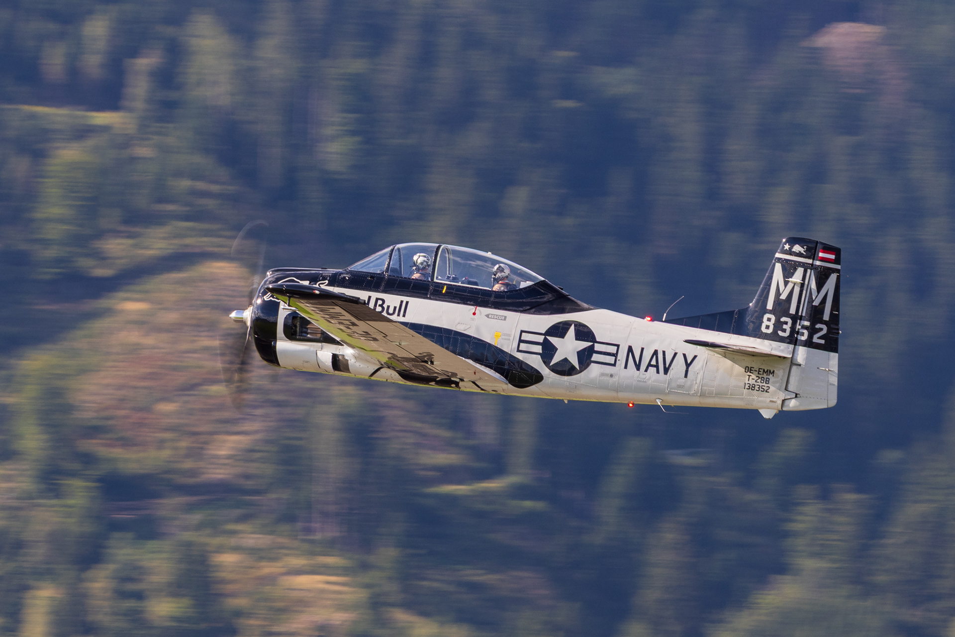 Red Bull T-28 Trojan at Zeltweg during Airpower 24