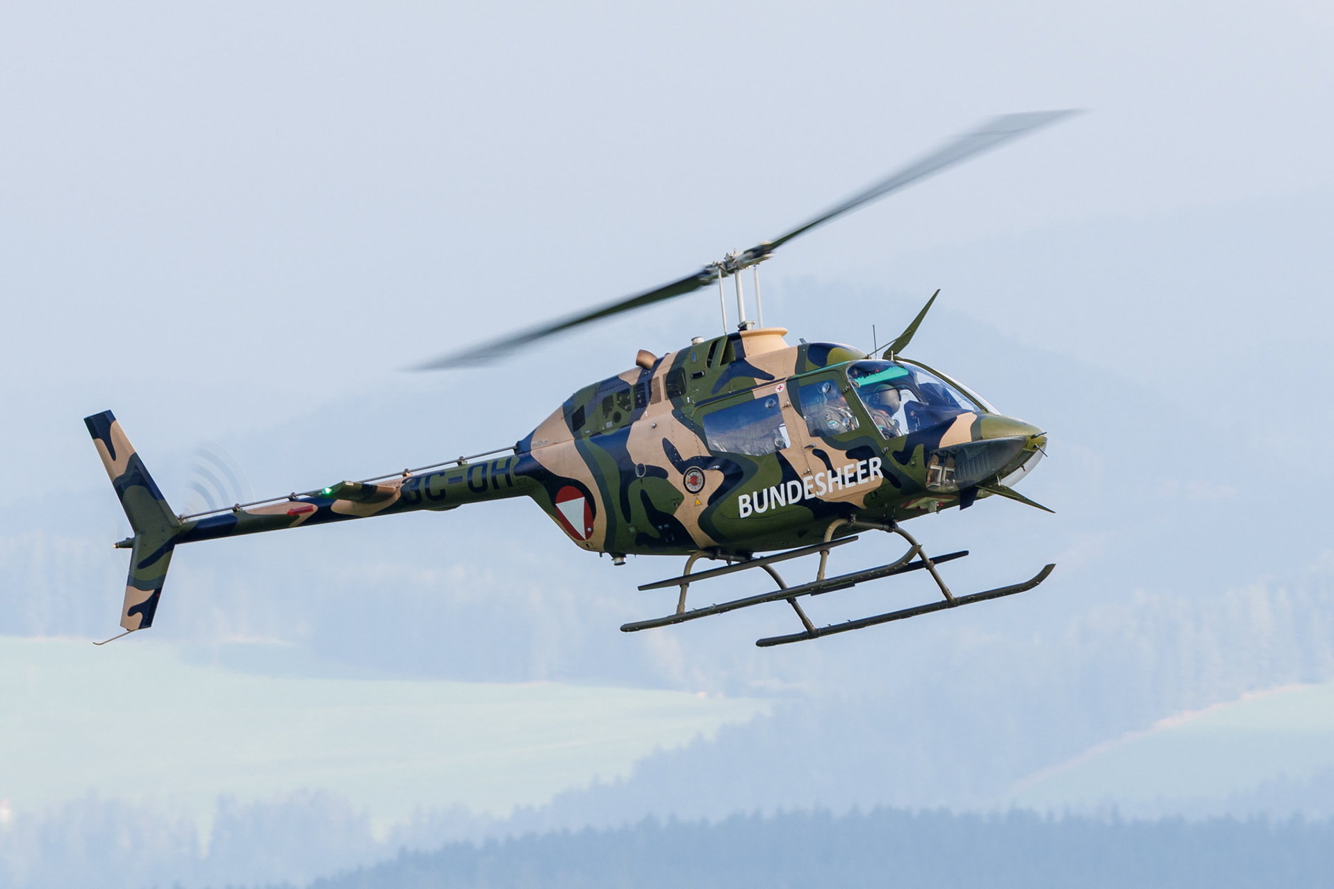 Een AB206A van de Oostenrijkse Luchtmacht.