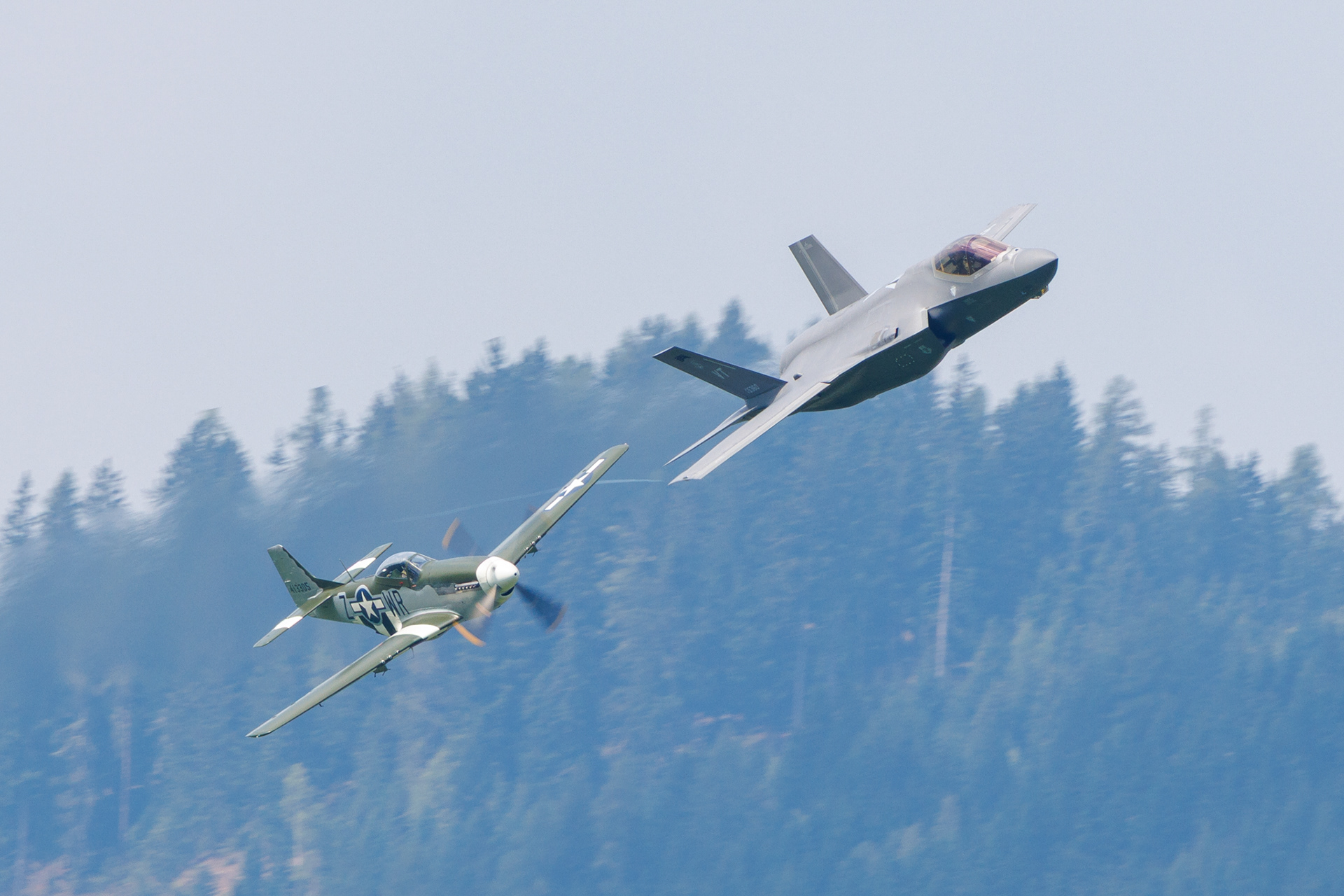 Vermont F35 formation at Zeltweg during Airpower 24