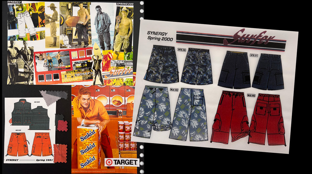 Utilitarian Vests and Cargos - Menswear "Surfer" collection - Synergy for Target