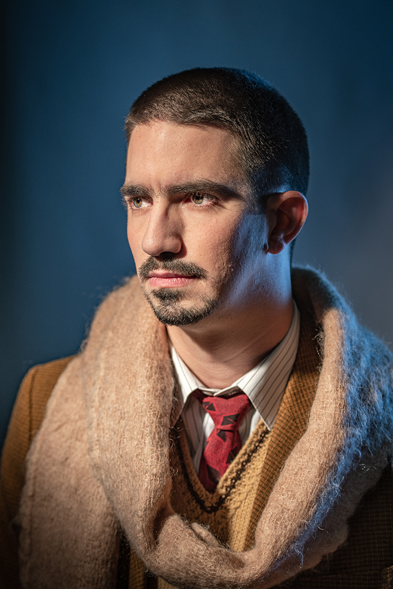 Laurent Lippens, acteur BVT, portret voor “Zoêterdag, Zondag, Moindag”.