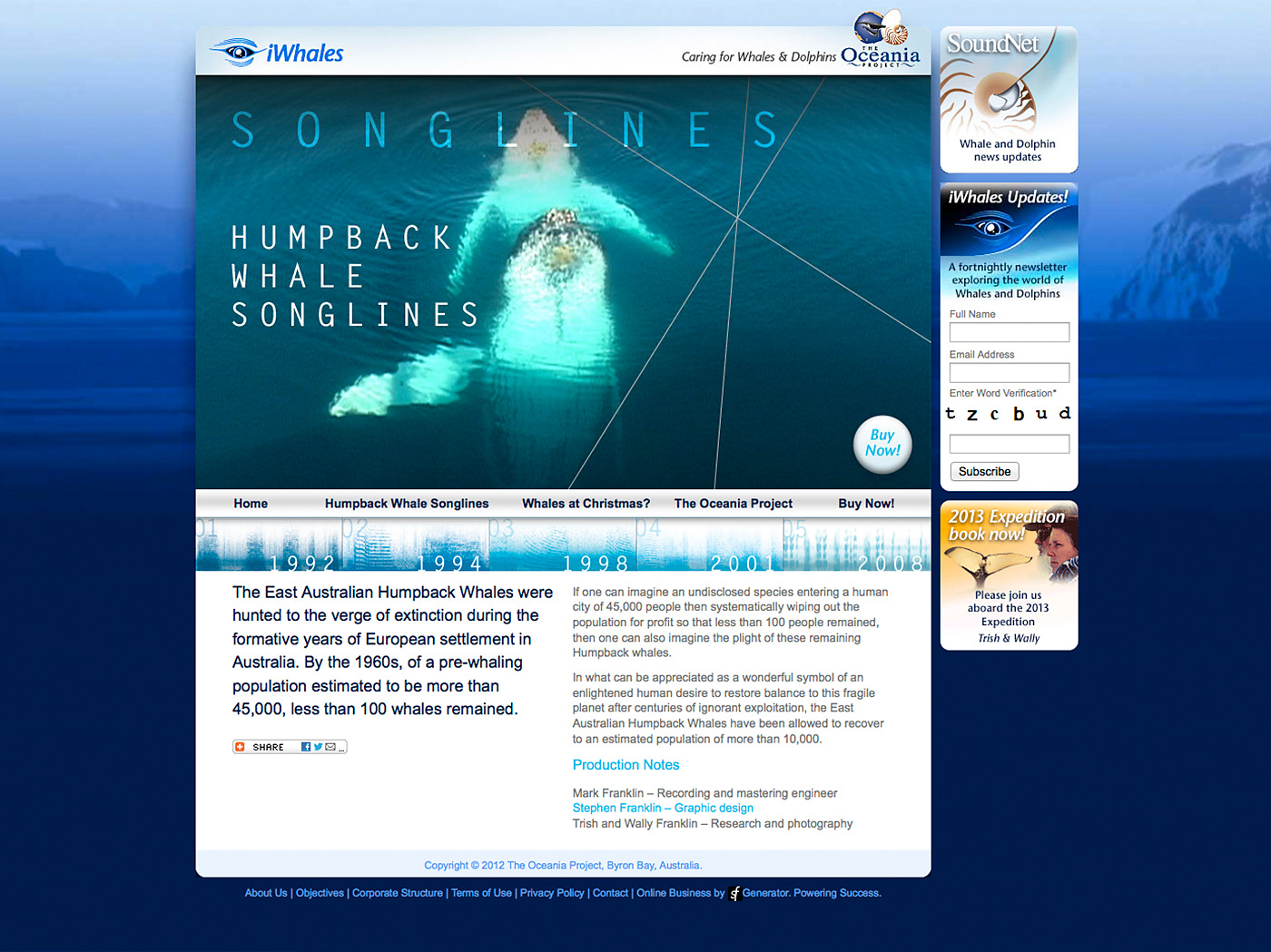 Content page with structured text and large background imagery.