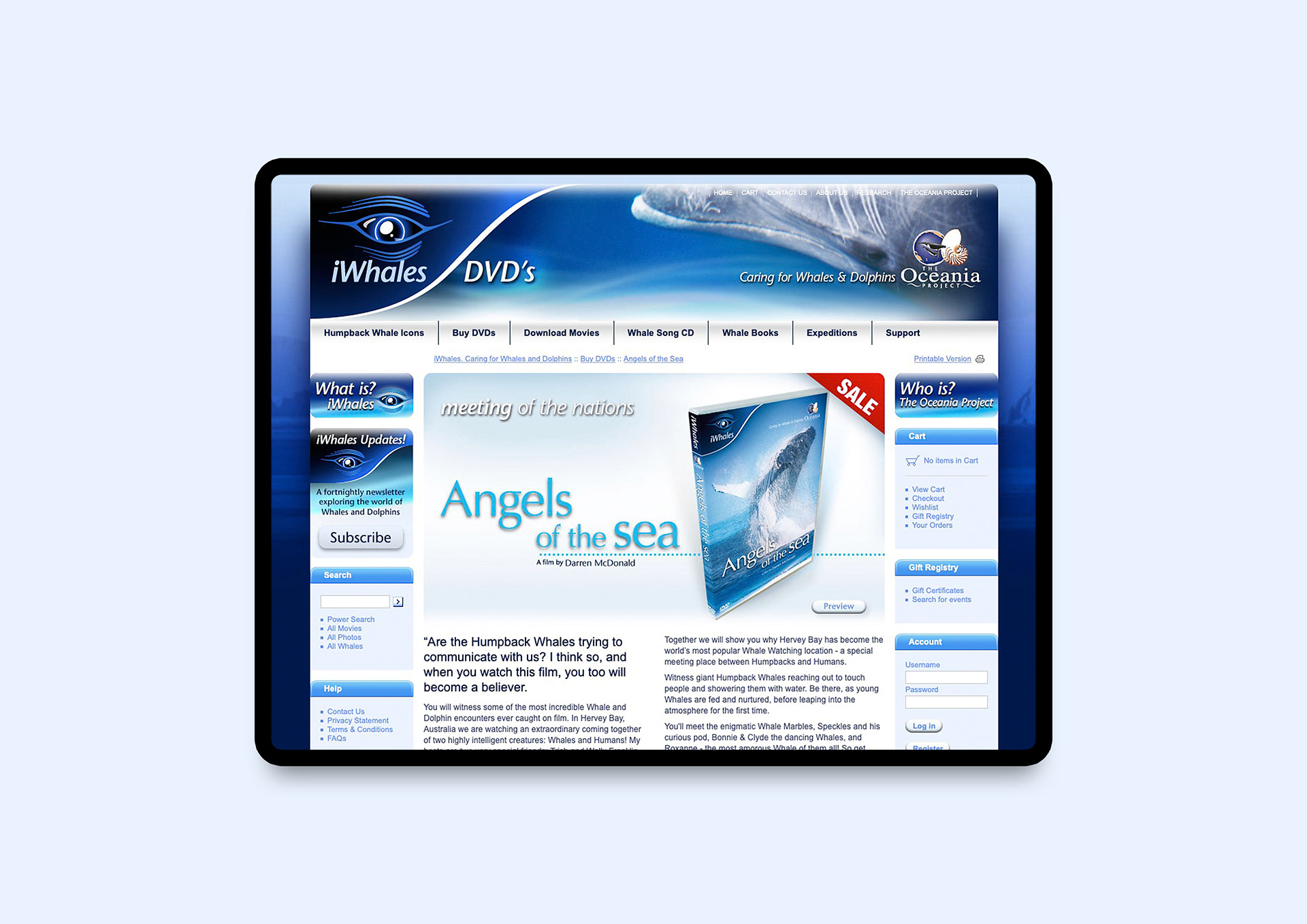 DVD product page with structured content and purchase options.