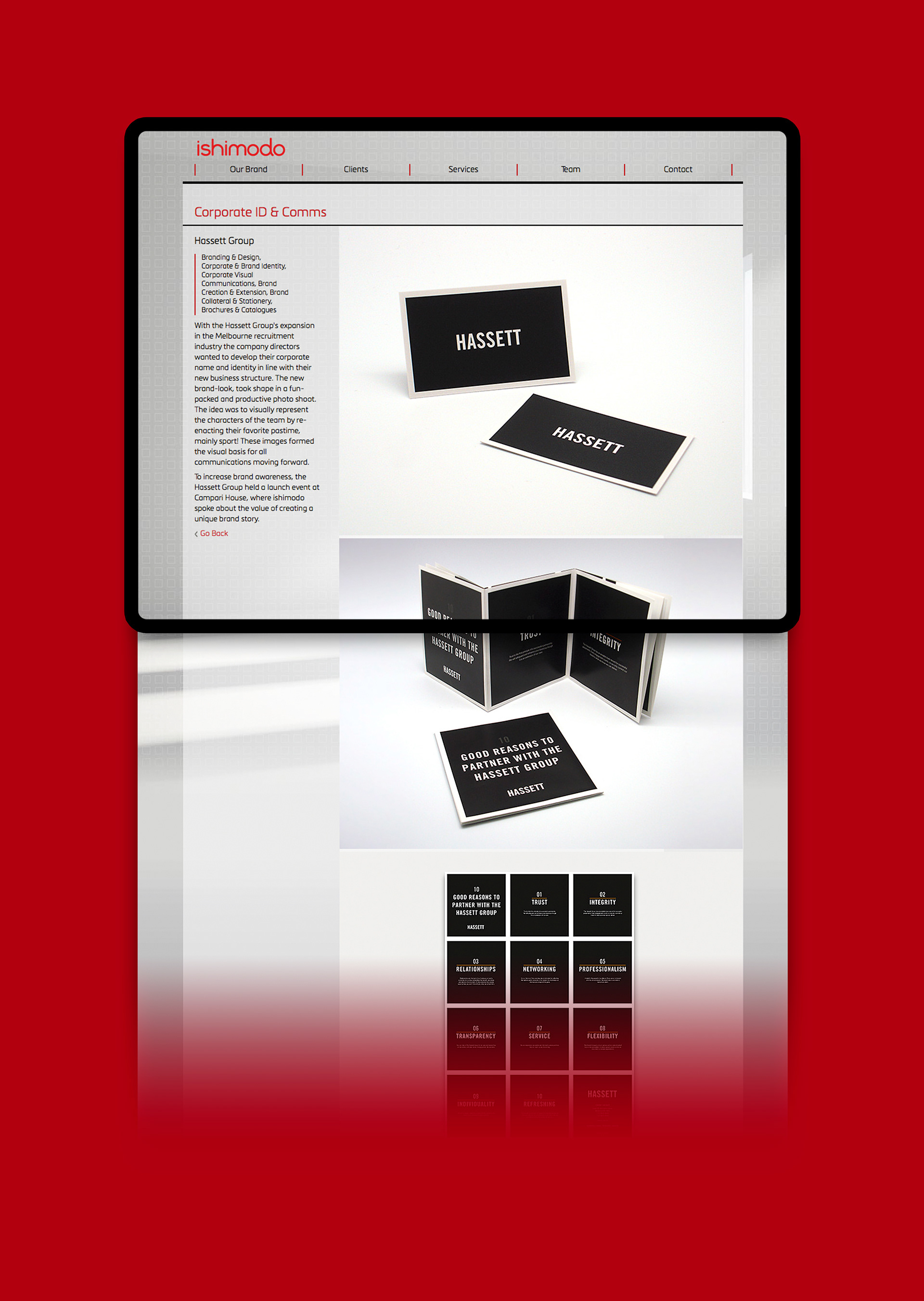 Project page with structured content and visual assets.