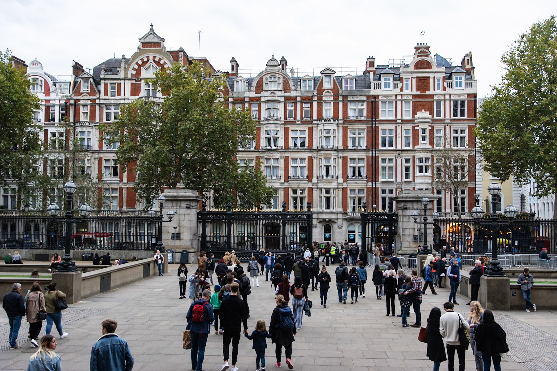 Looking out from the front steps
