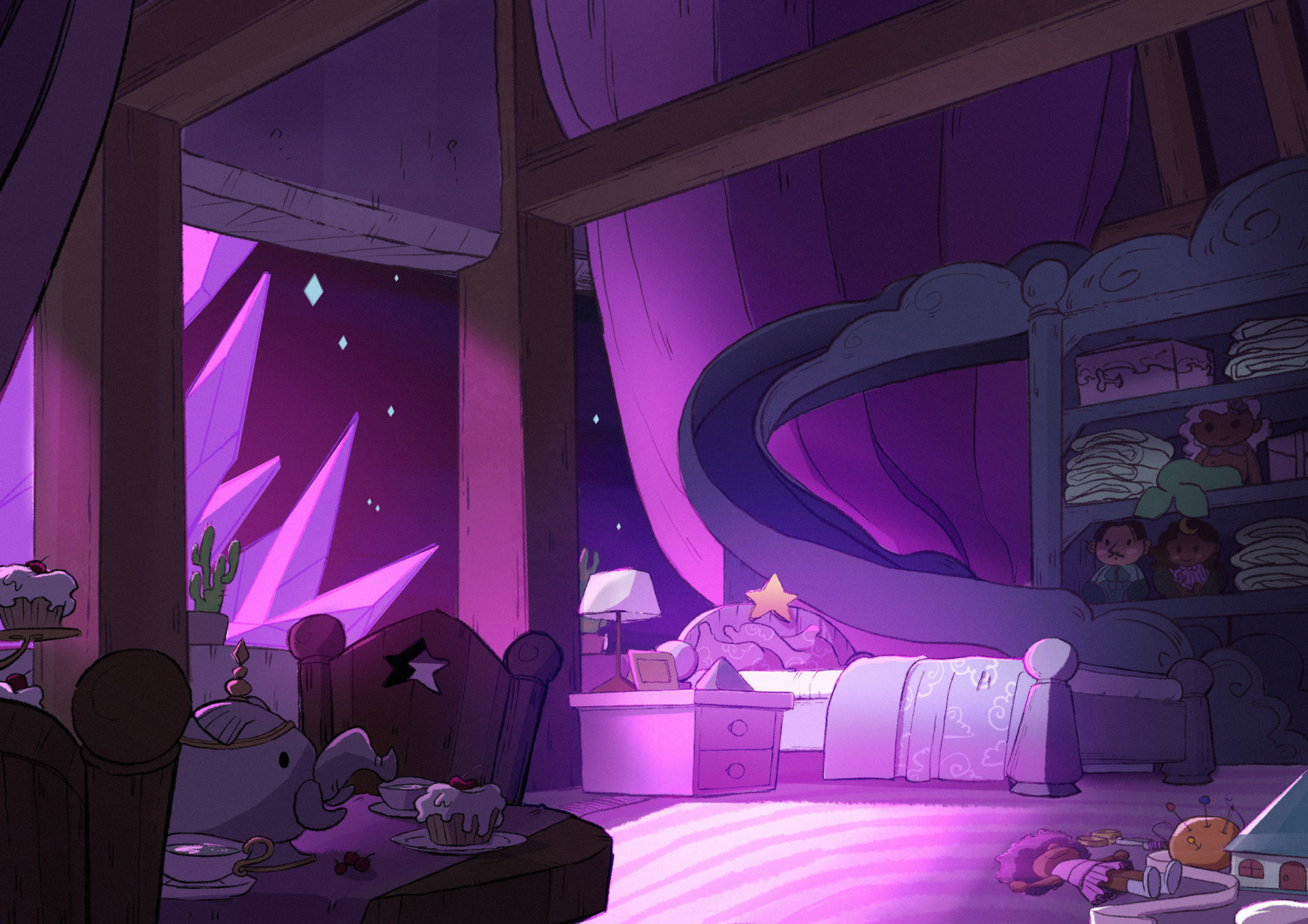 Crystal Island small comic: protagonist room