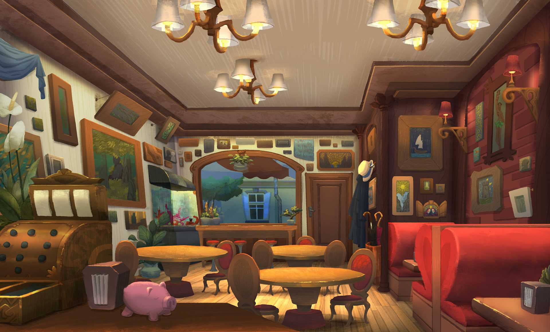 Parisian Cafe (Interior)