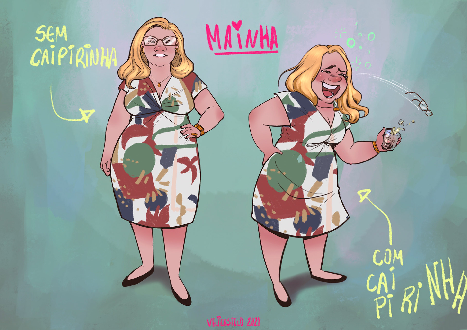 Caipirinha mom: Character design