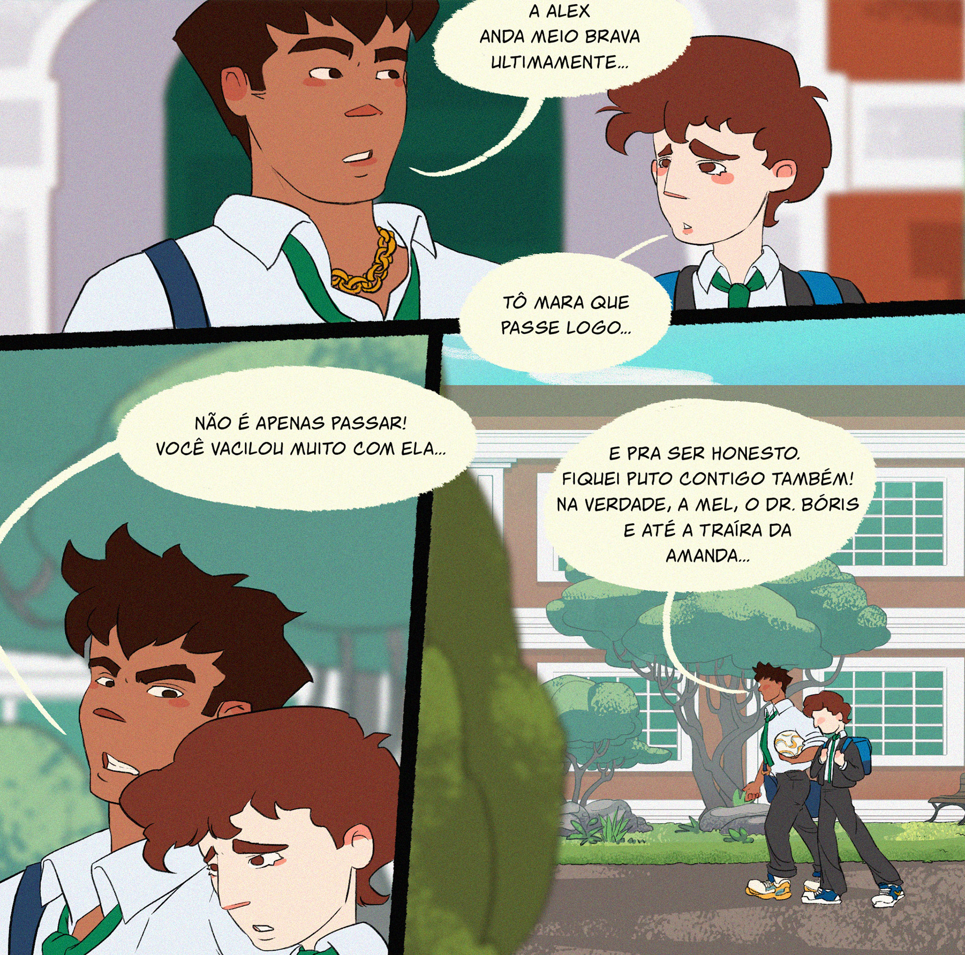 Comic page of the 4th season of my independent comic.