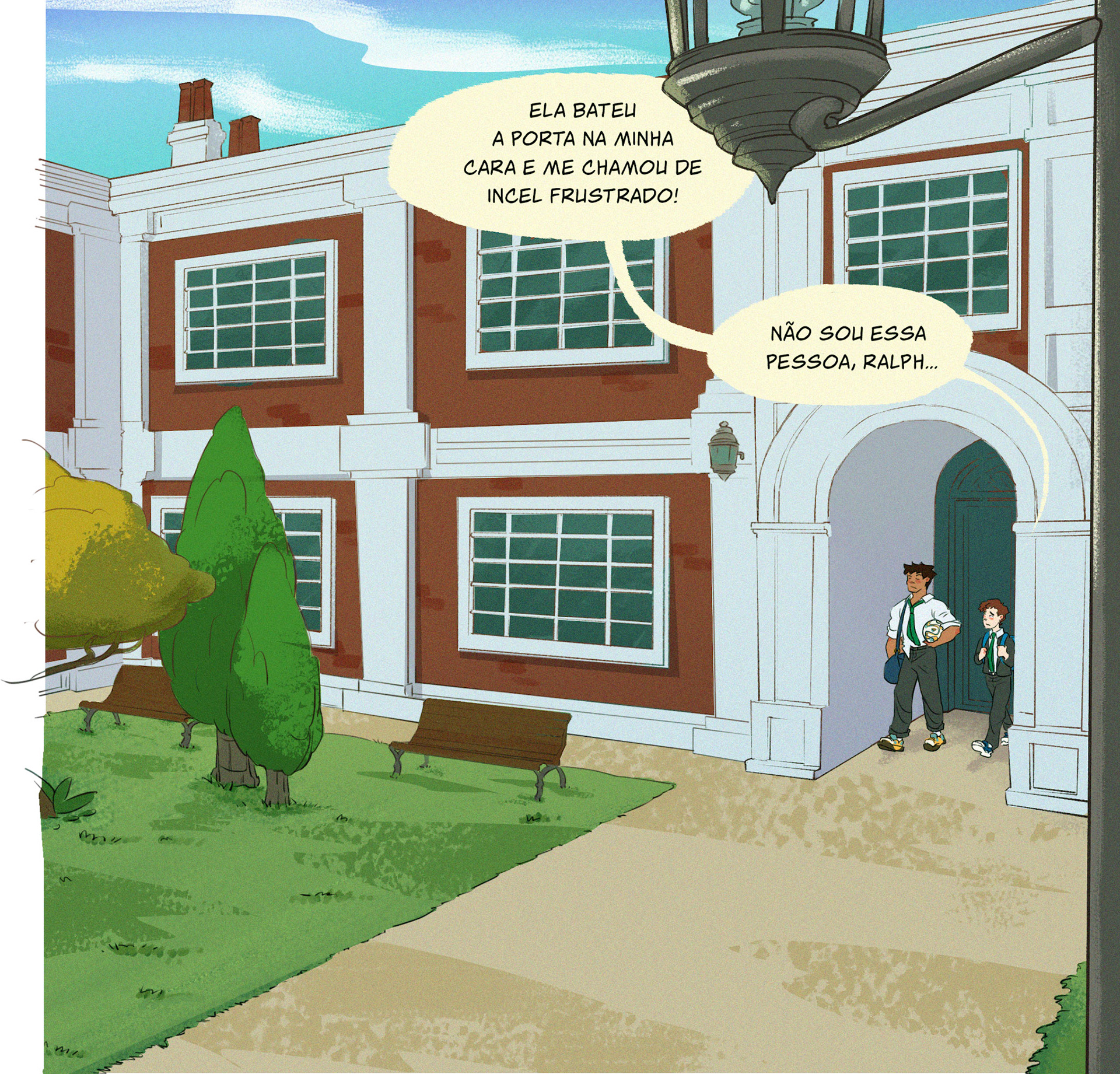 Comic page of the 4th season of my independent comic.