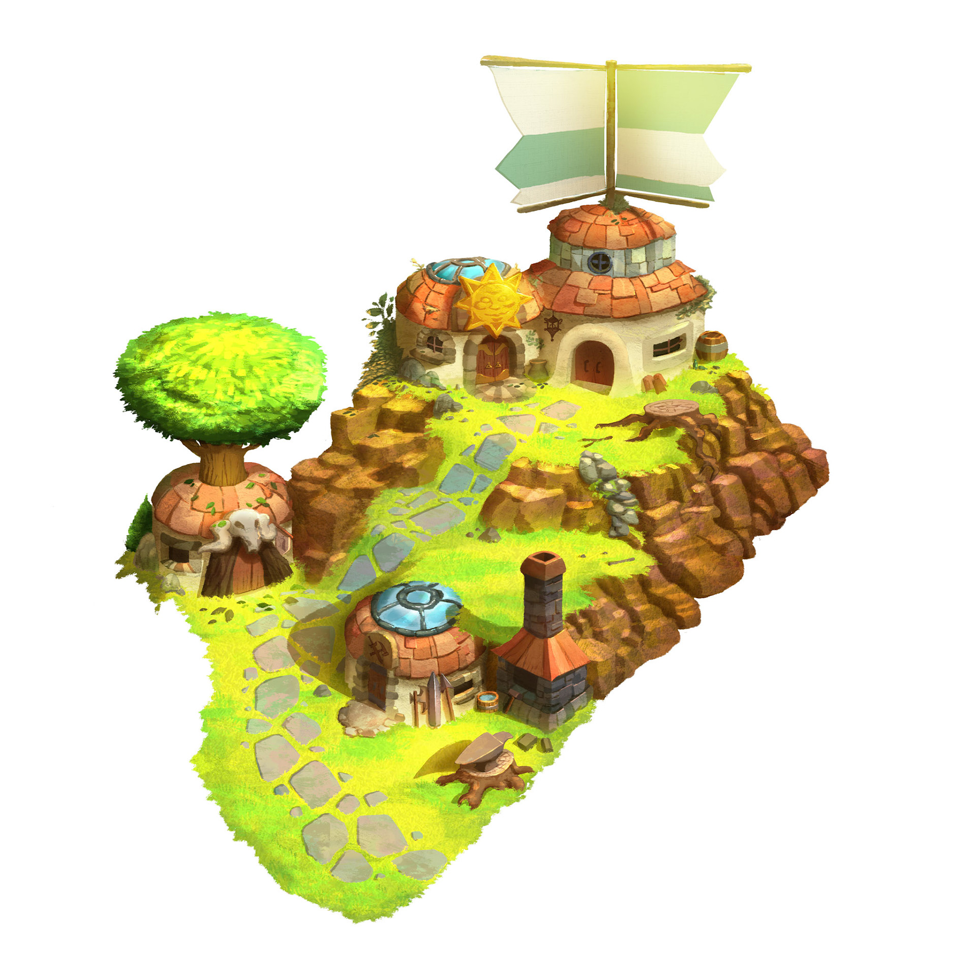 Concept art: Fantasy Village