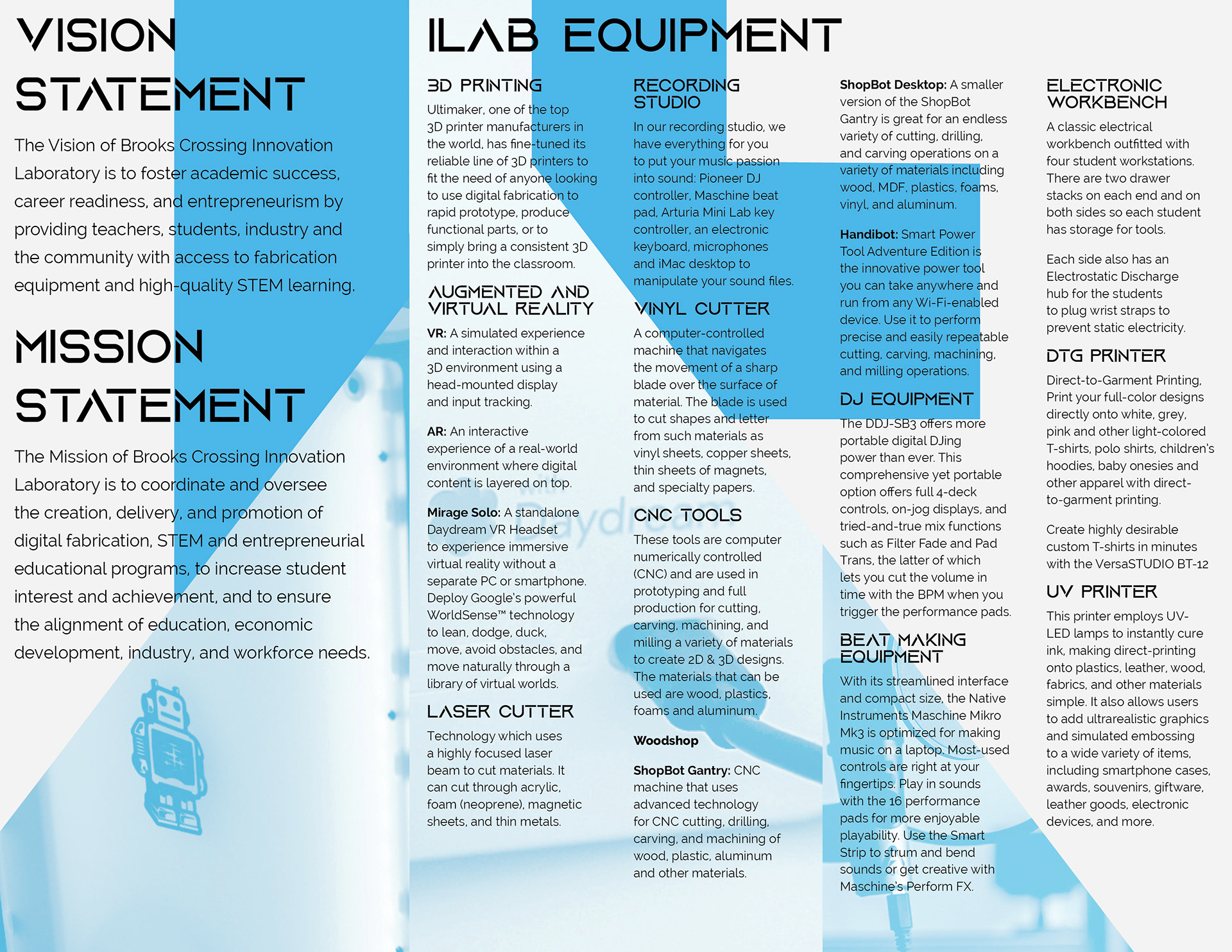 Brooks Crossing Innovation Lab Brochure (Inside Panels)