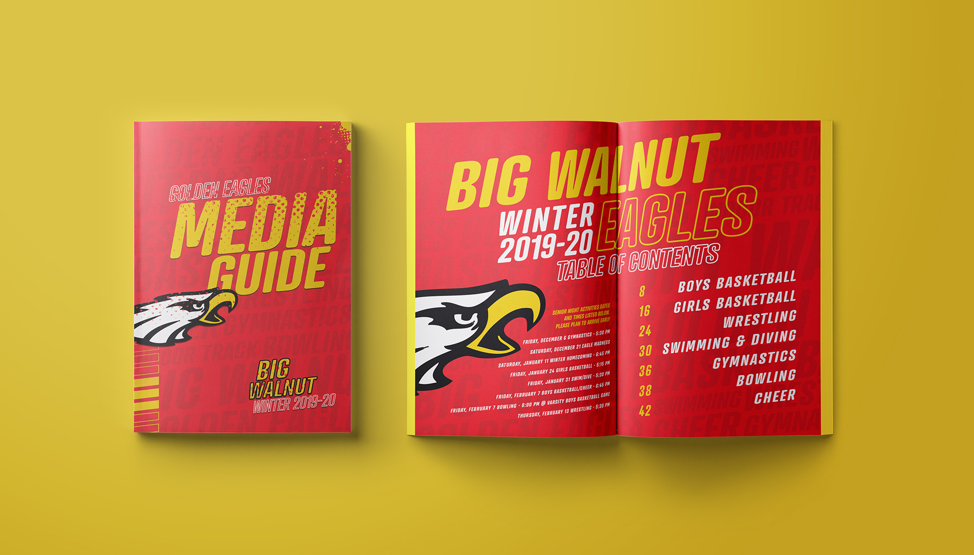 Menna Mourad Design Portfolio Big Walnut High School Media Guide