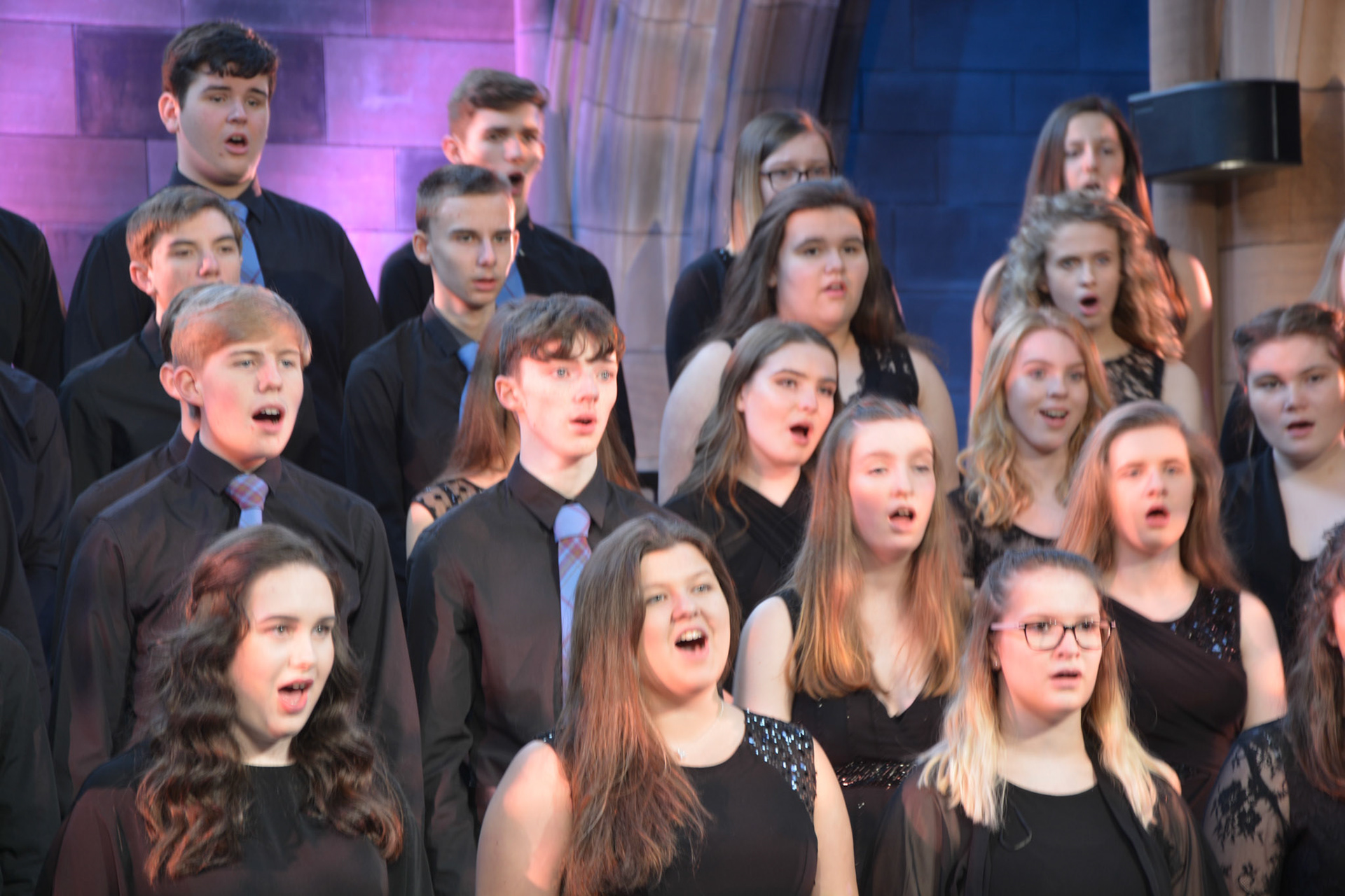 Filming BBC Watchnight Service 2017, Crichton Church