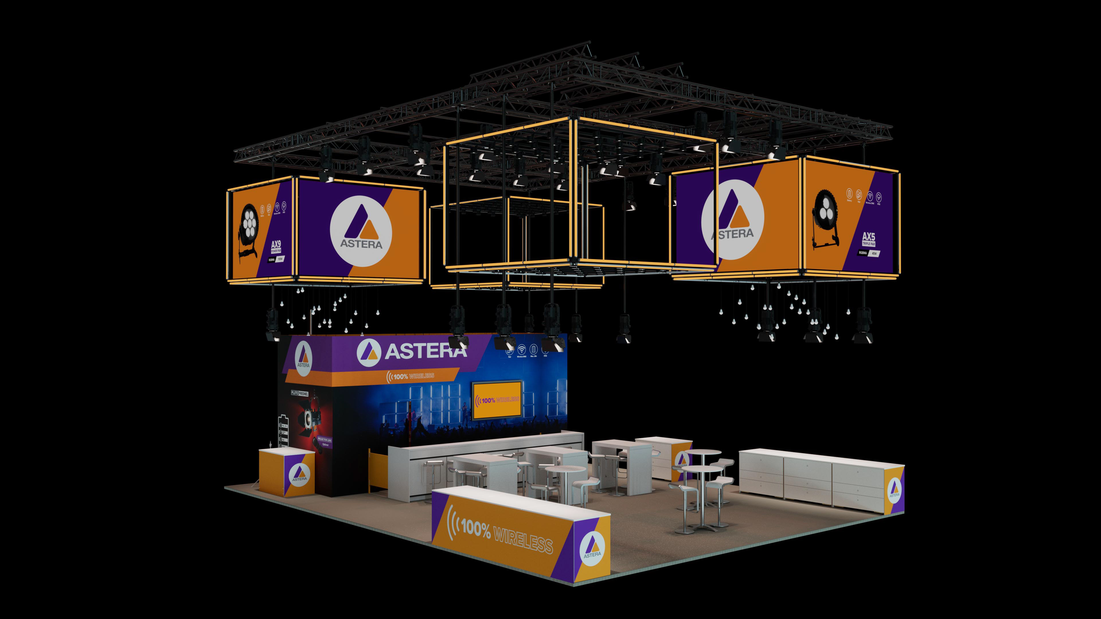 Astera Messestand Pro Light & Sound2024