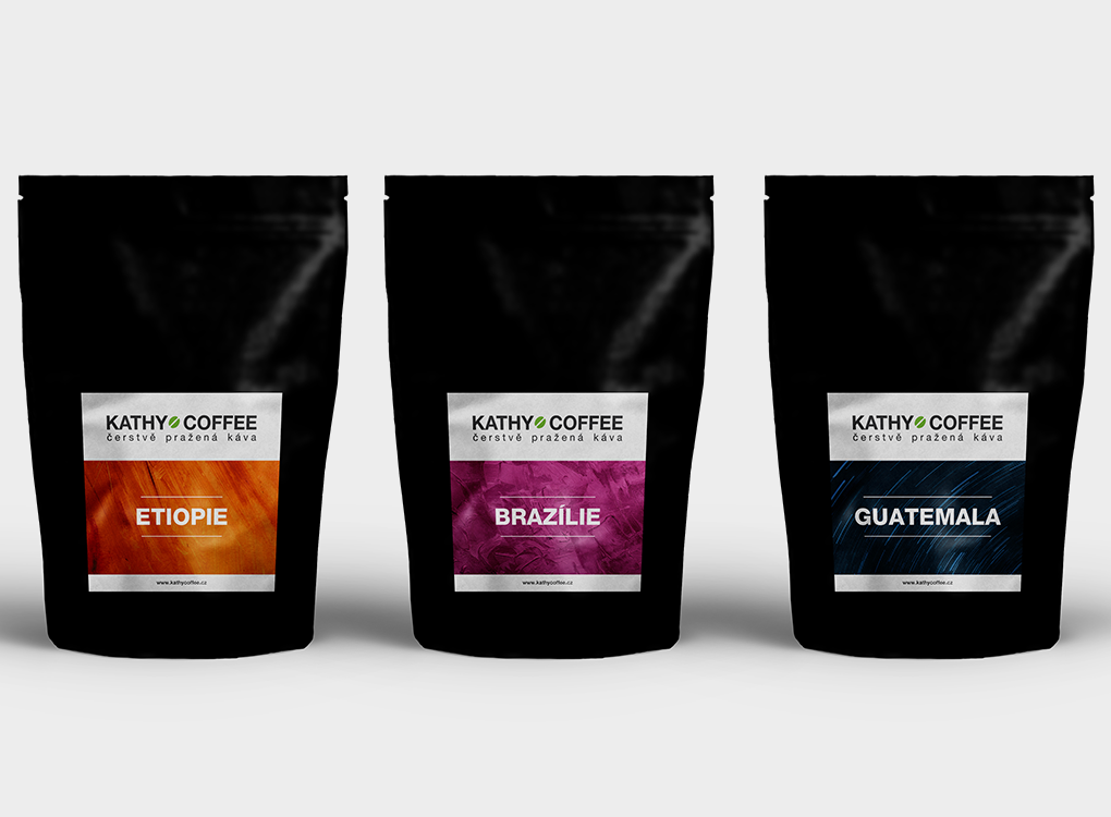 etikety na kávu KATHY COFFEE