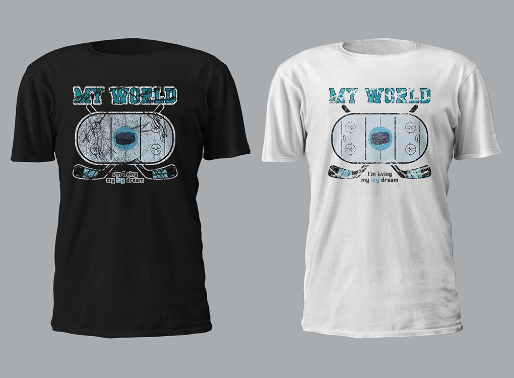 Trička s hokejovou tématikou