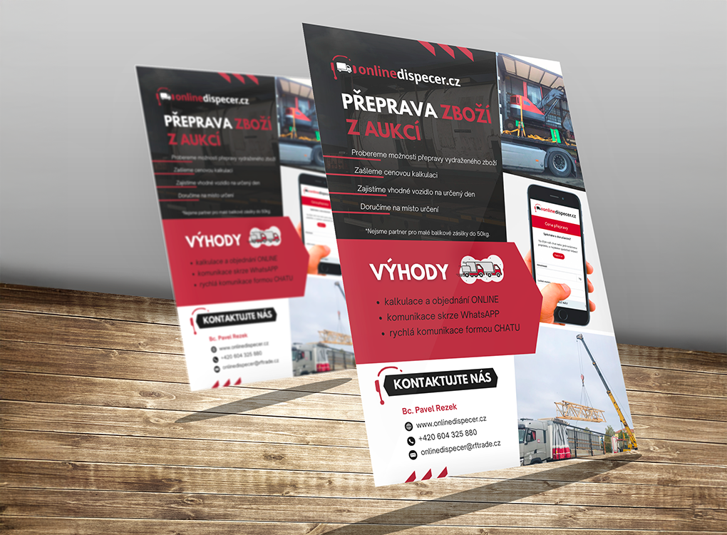 leták pro  onlinedispecer.cz