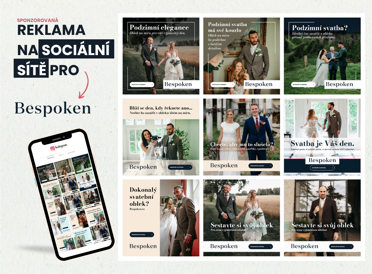 sponzorovaná reklama na sociální sítě pro Bespoken