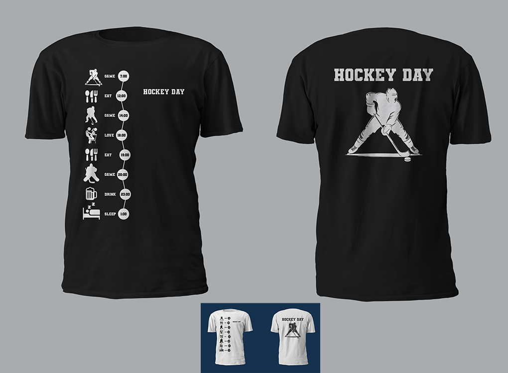 Trička s hokejovou tématikou
