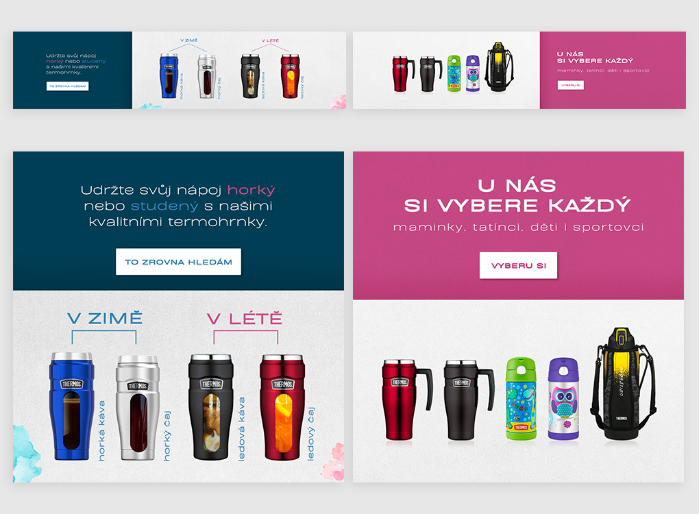 Bannery na e-shop pro MojeTermoska.cz