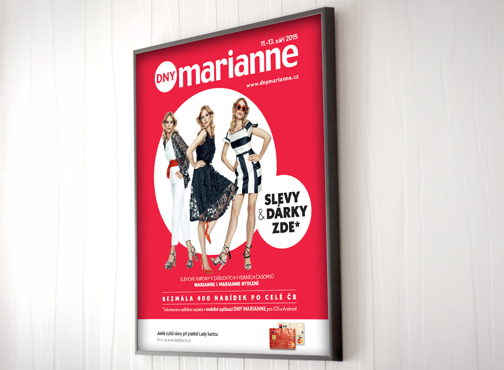 leták na DNY marianne