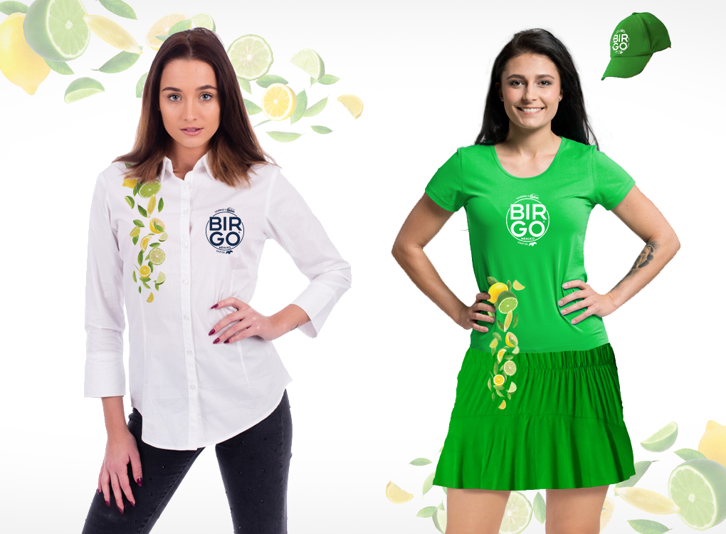 Návrh oblečení pro hostesky u stánku BIRGO