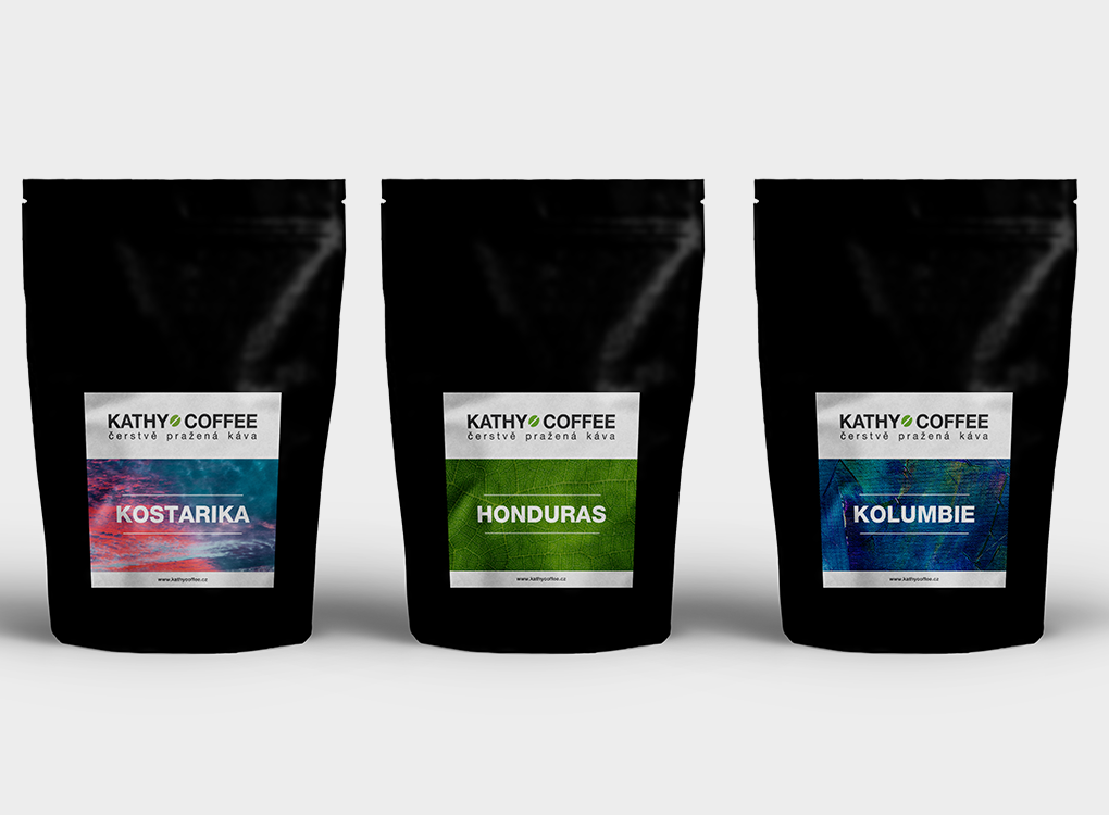 etikety na kávu KATHY COFFEE
