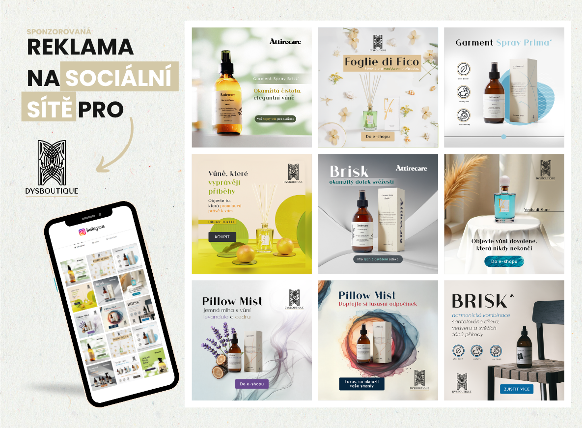 sponzorovaná reklama na sociální sítě pro DYSBOUTIQUE
