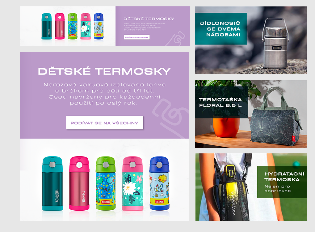 Bannery na e-shop pro MojeTermoska.cz
