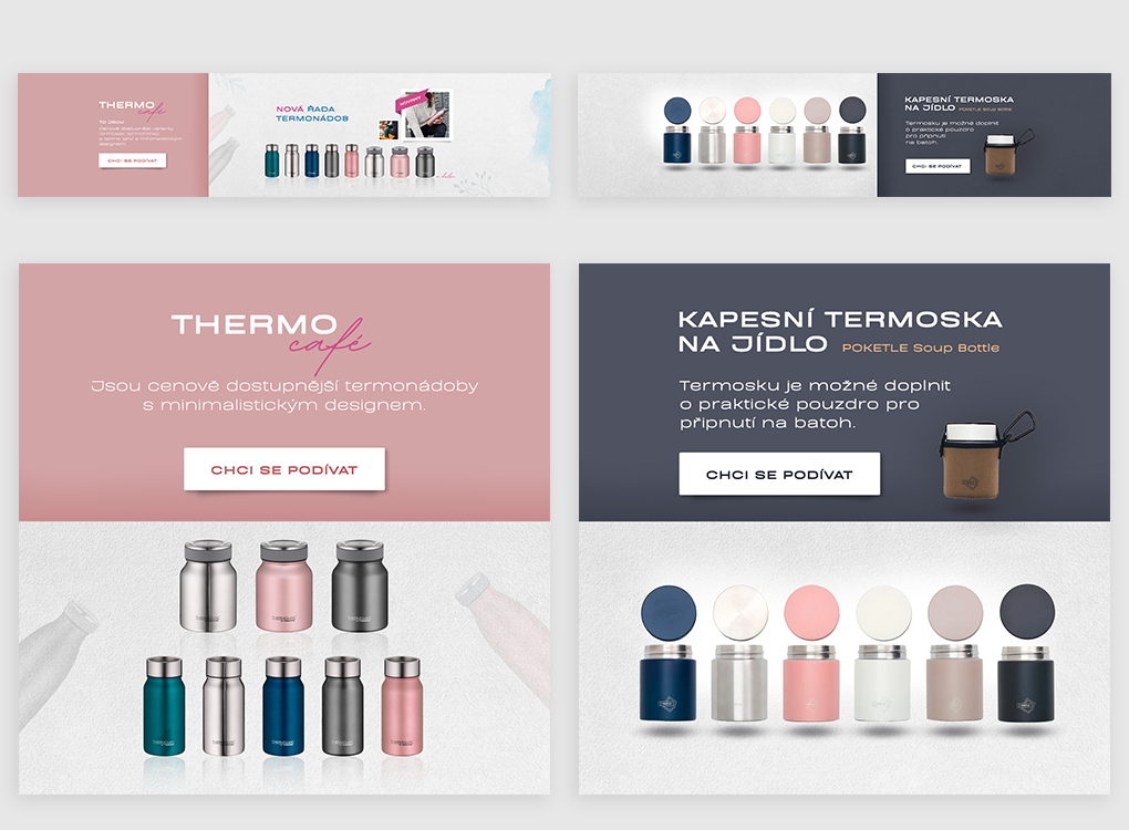 Bannery na e-shop pro MojeTermoska.cz
