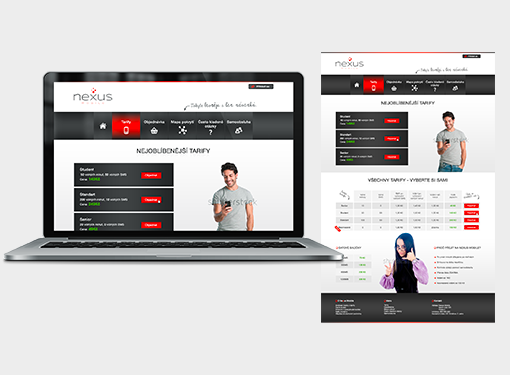 návrh webu pro neuxs mobile (pro zajímavost, můj první webdesign :-D )