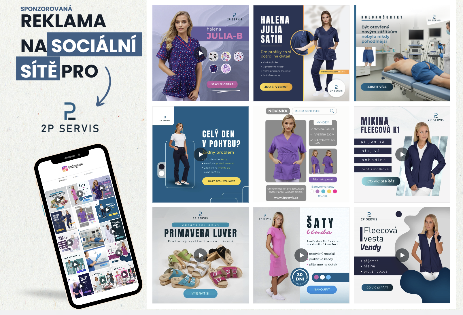 Sponzorovaná reklama na sociální sítě pro 2P SERVIS