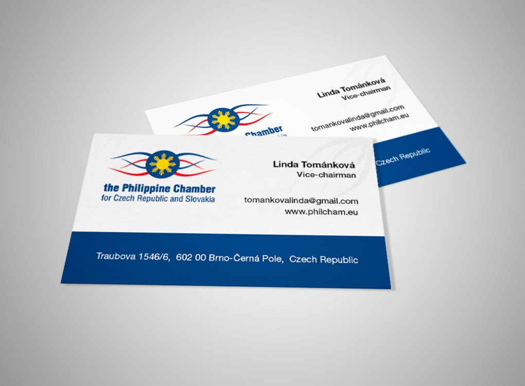 vizitky pro Filipínskou komoru