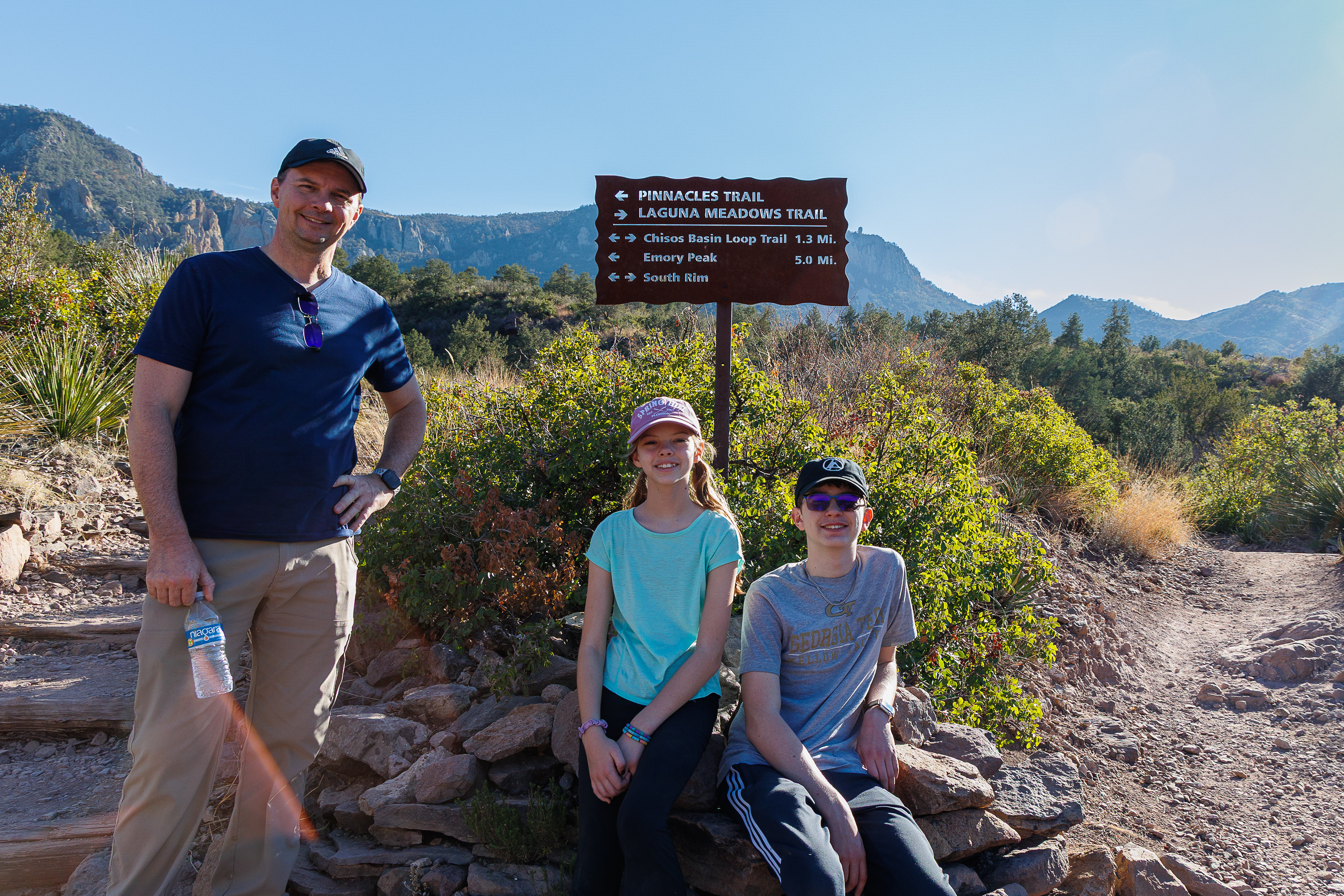 Pinnacles Trail at Big Bend, with a view of The Window