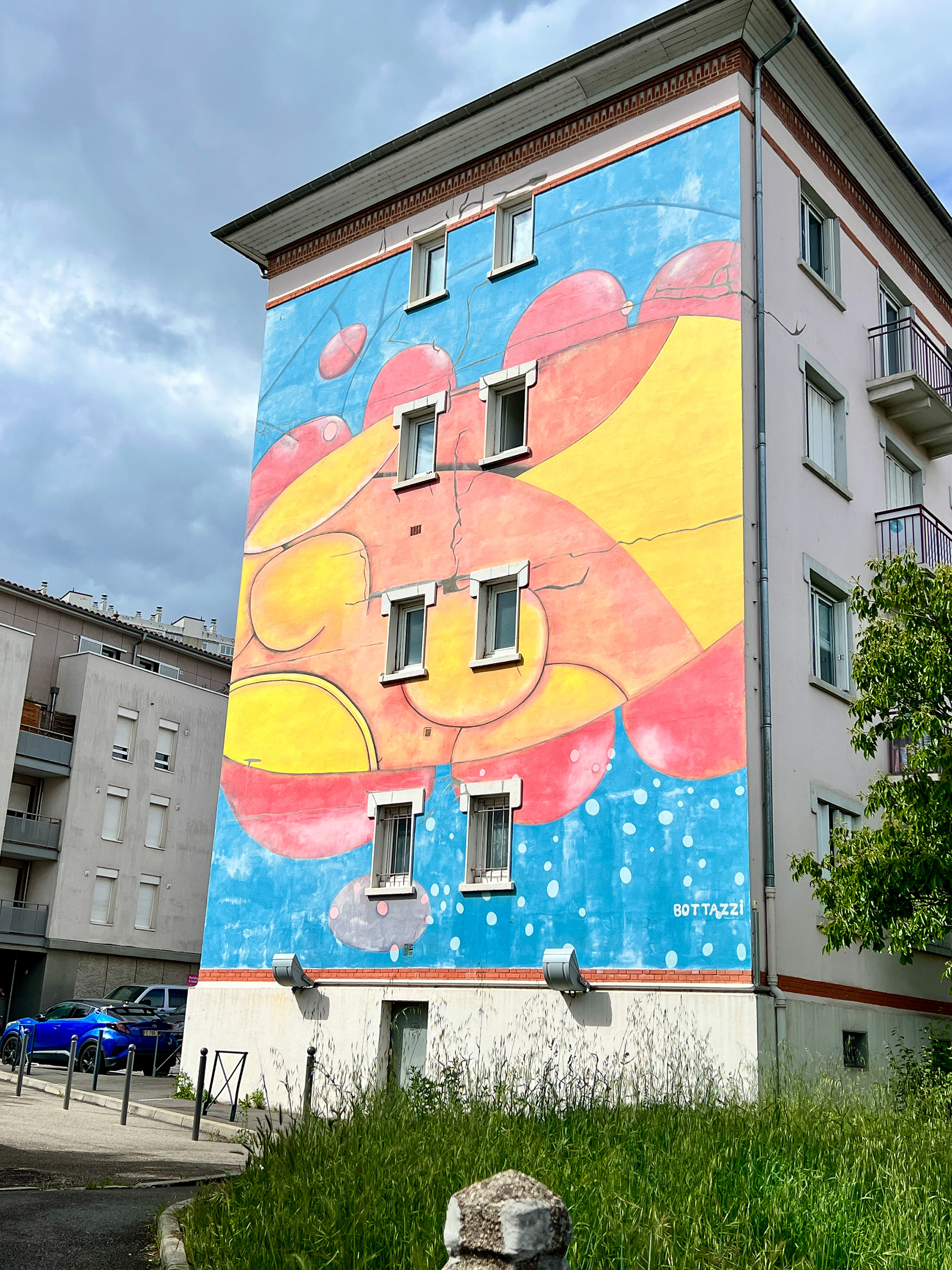 a mural near our building