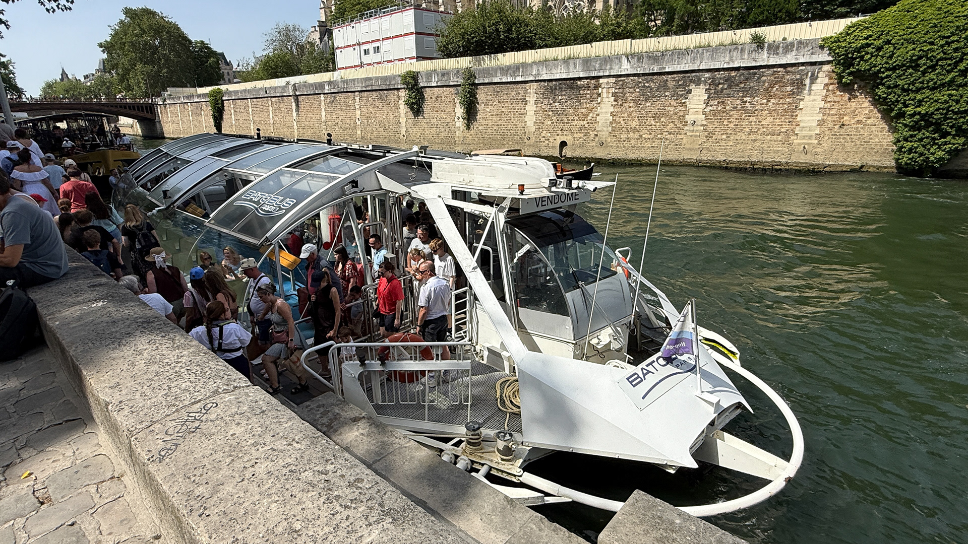 Used the Batobus (water taxi) to see the city