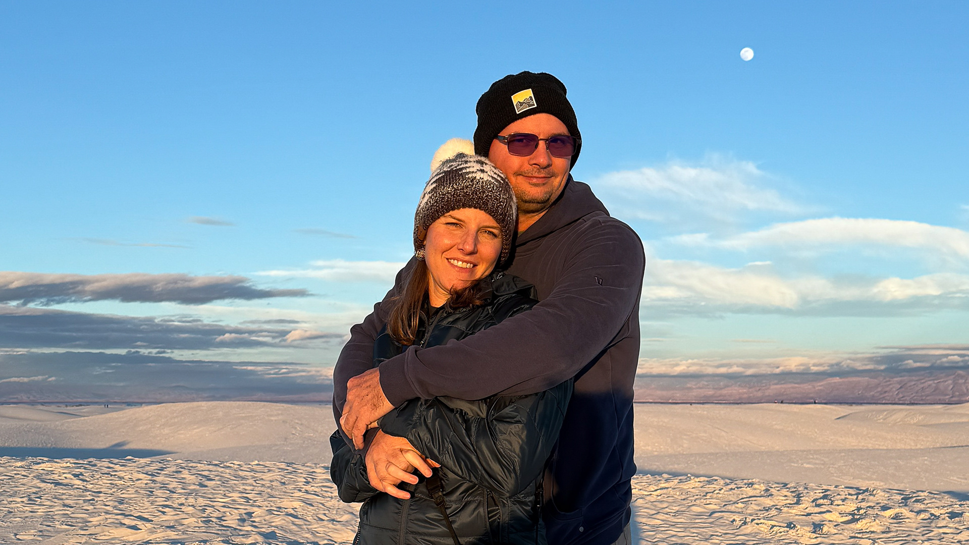 Back to White Sands for sunset on our last night