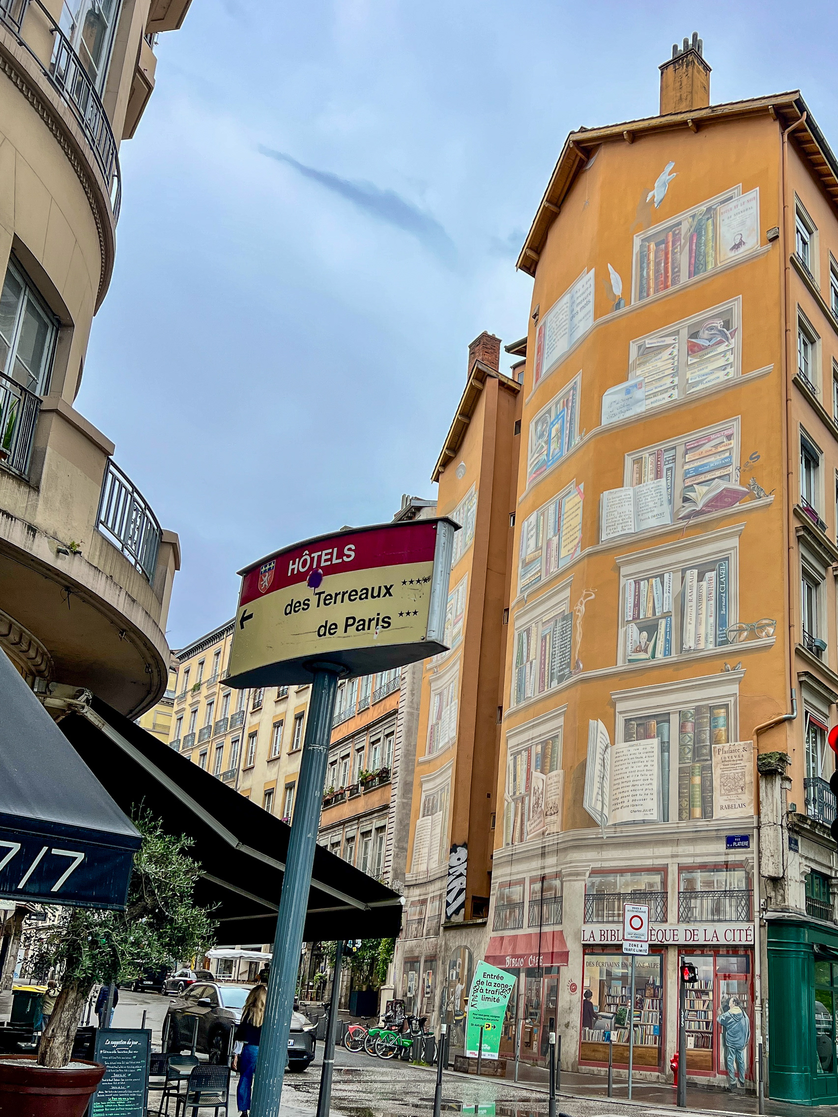 Large murals are all over the city