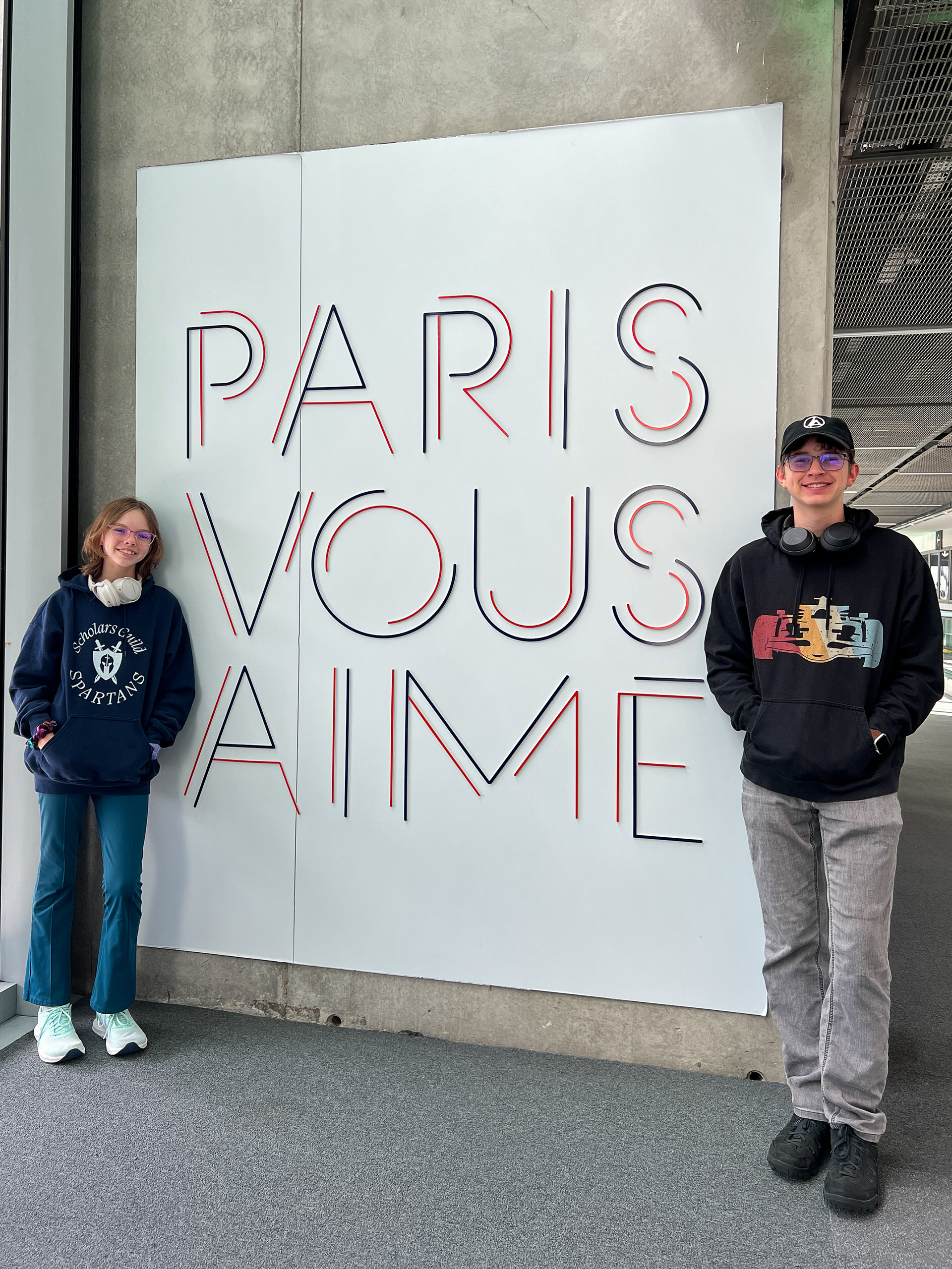 Flew into Paris!