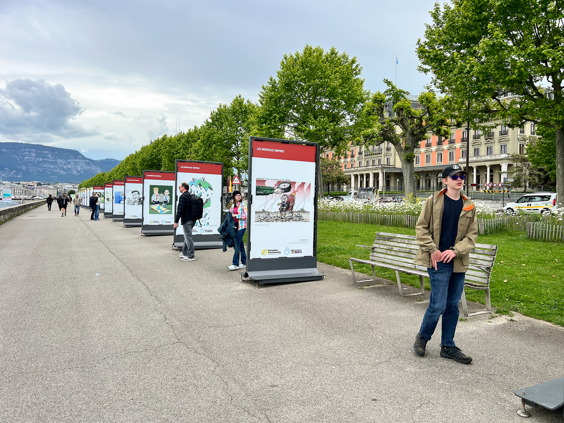 A huge exhibit of political cartoons