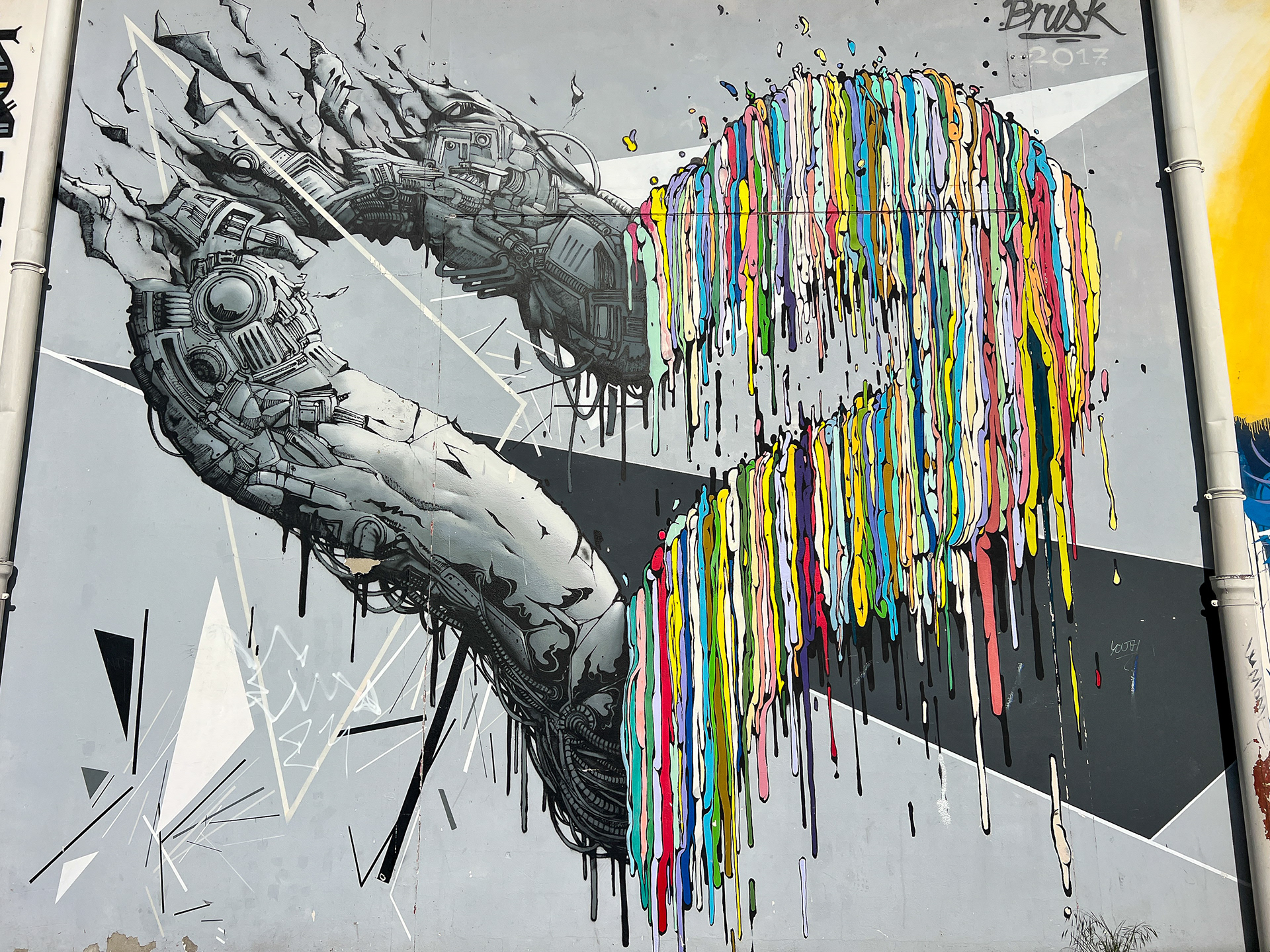 the street art was crazy cool