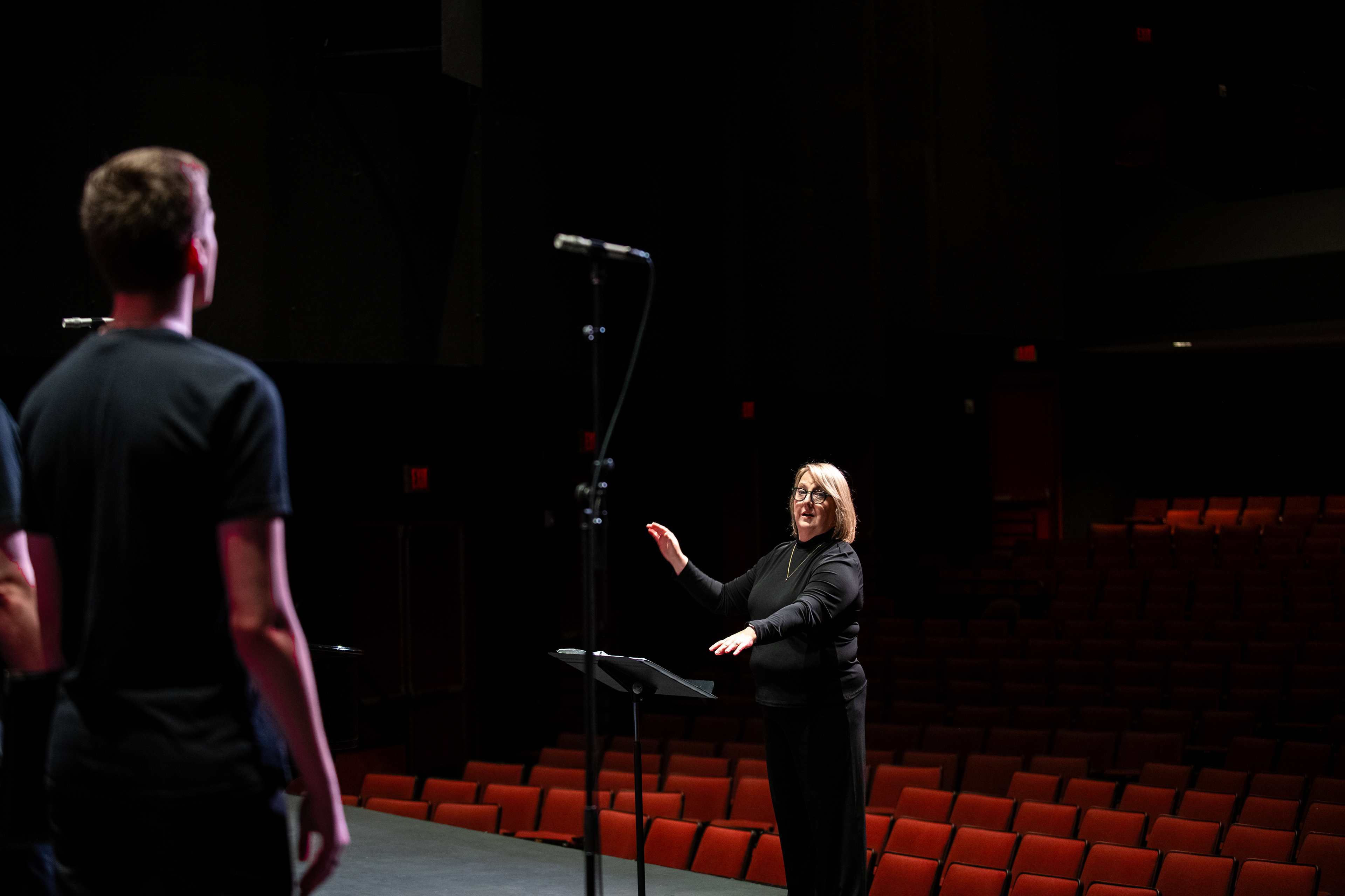 Rehearsal at the Dewberry School of Music