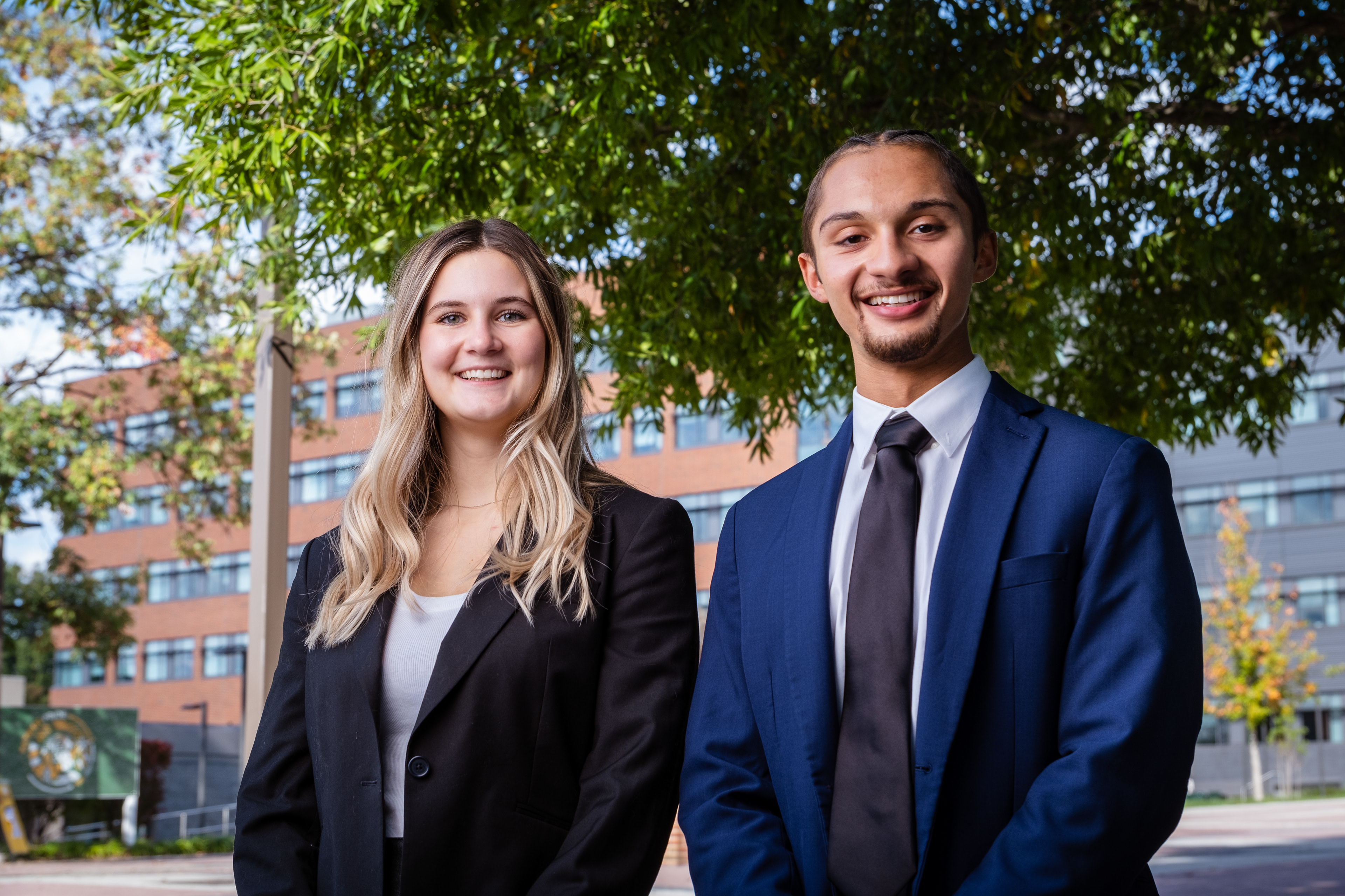 Student body President & Vice President promotional headshot
