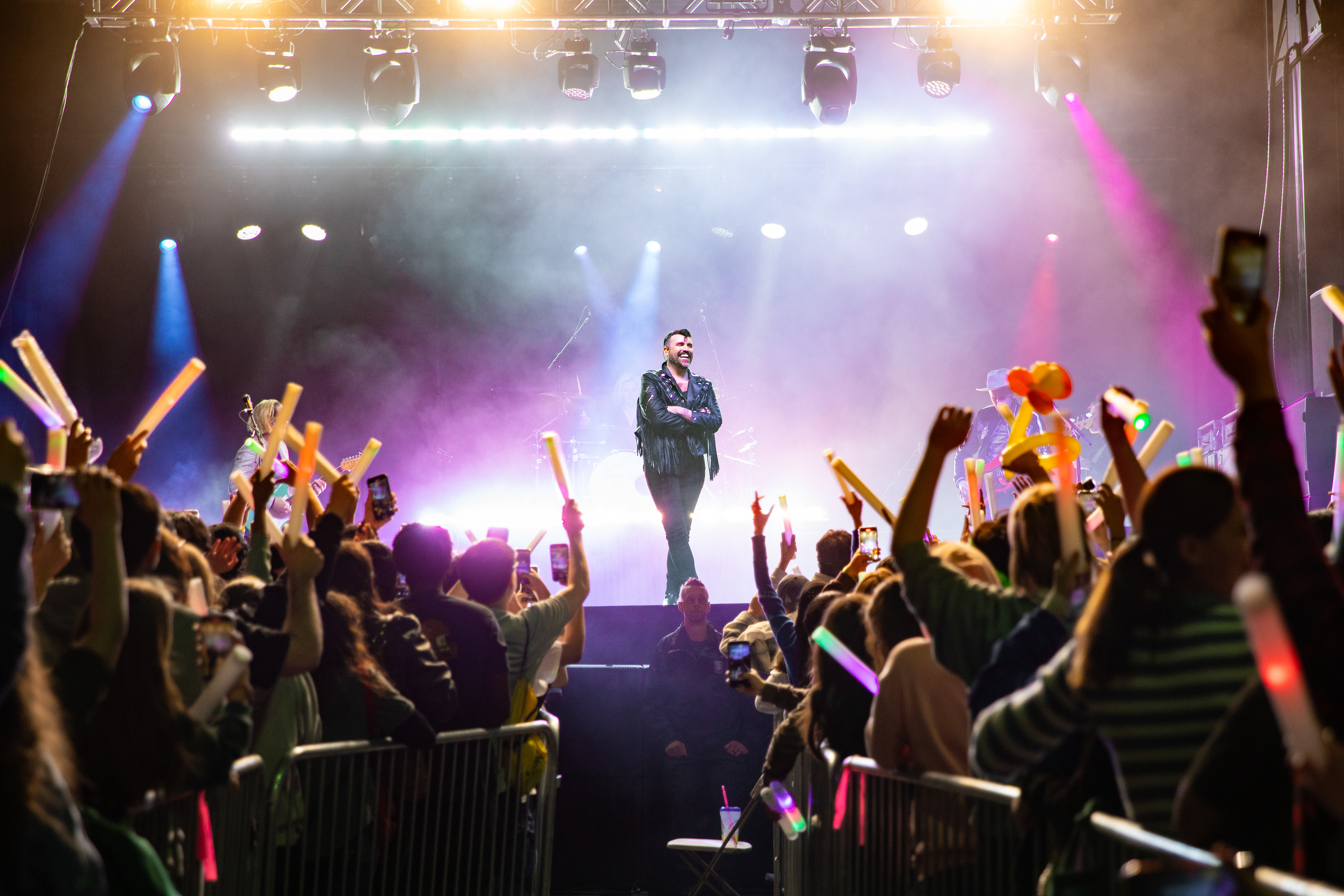 Neon Trees performing at Mason Day 2024