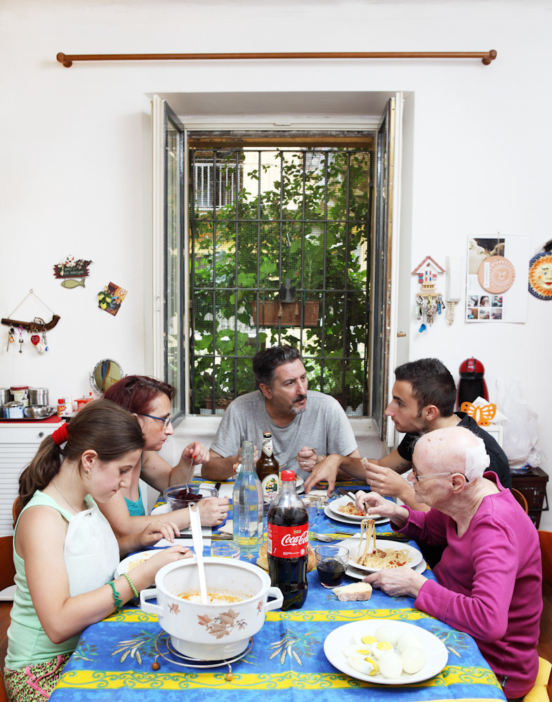 Sunday June 15, 2014 Milan. Lunch in private house.
