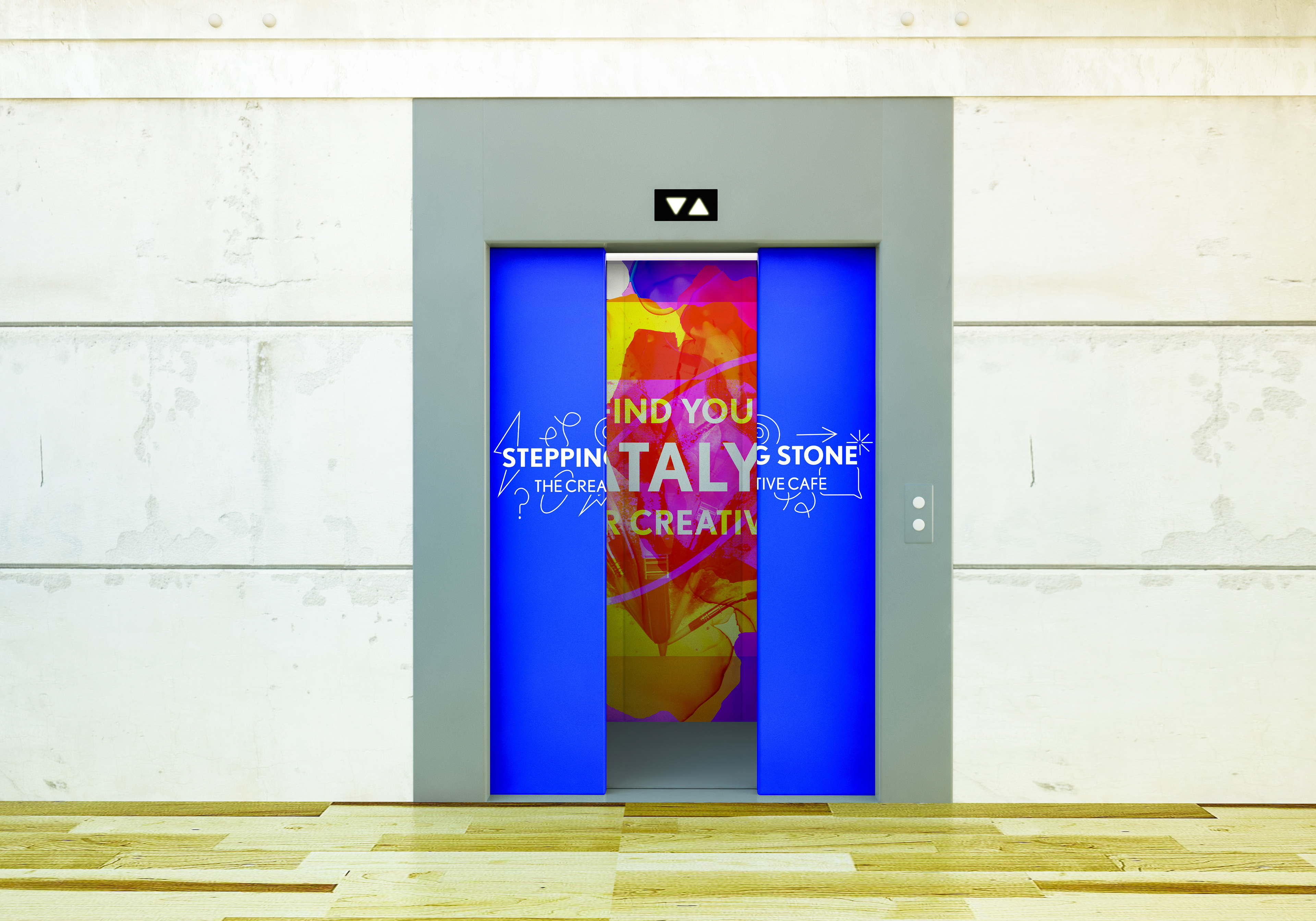 Lift in office building