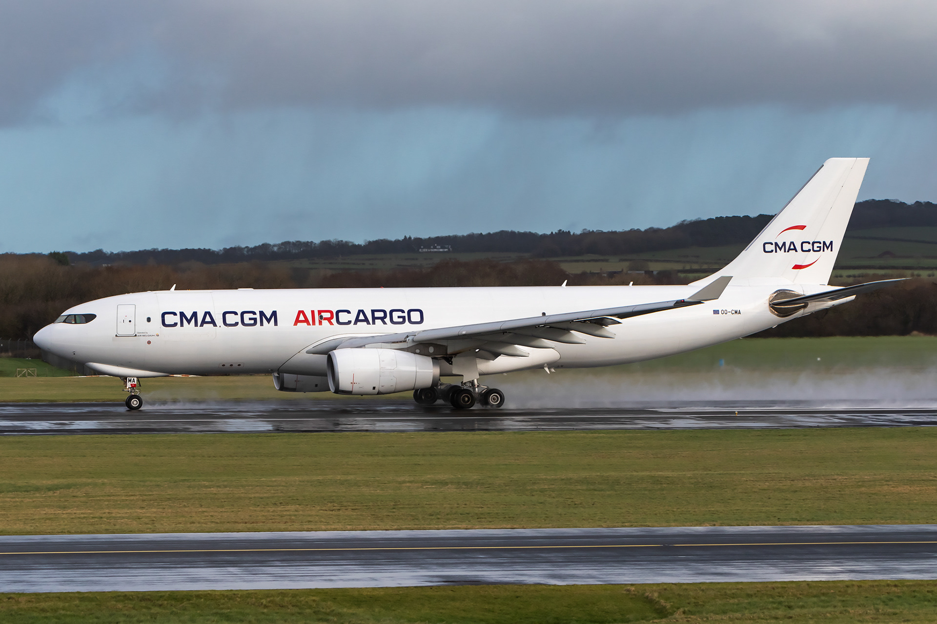 OO-CMA Airbus A330-243F A332 A330 CMA CGM Air Cargo Prestwick EGPK PIK
