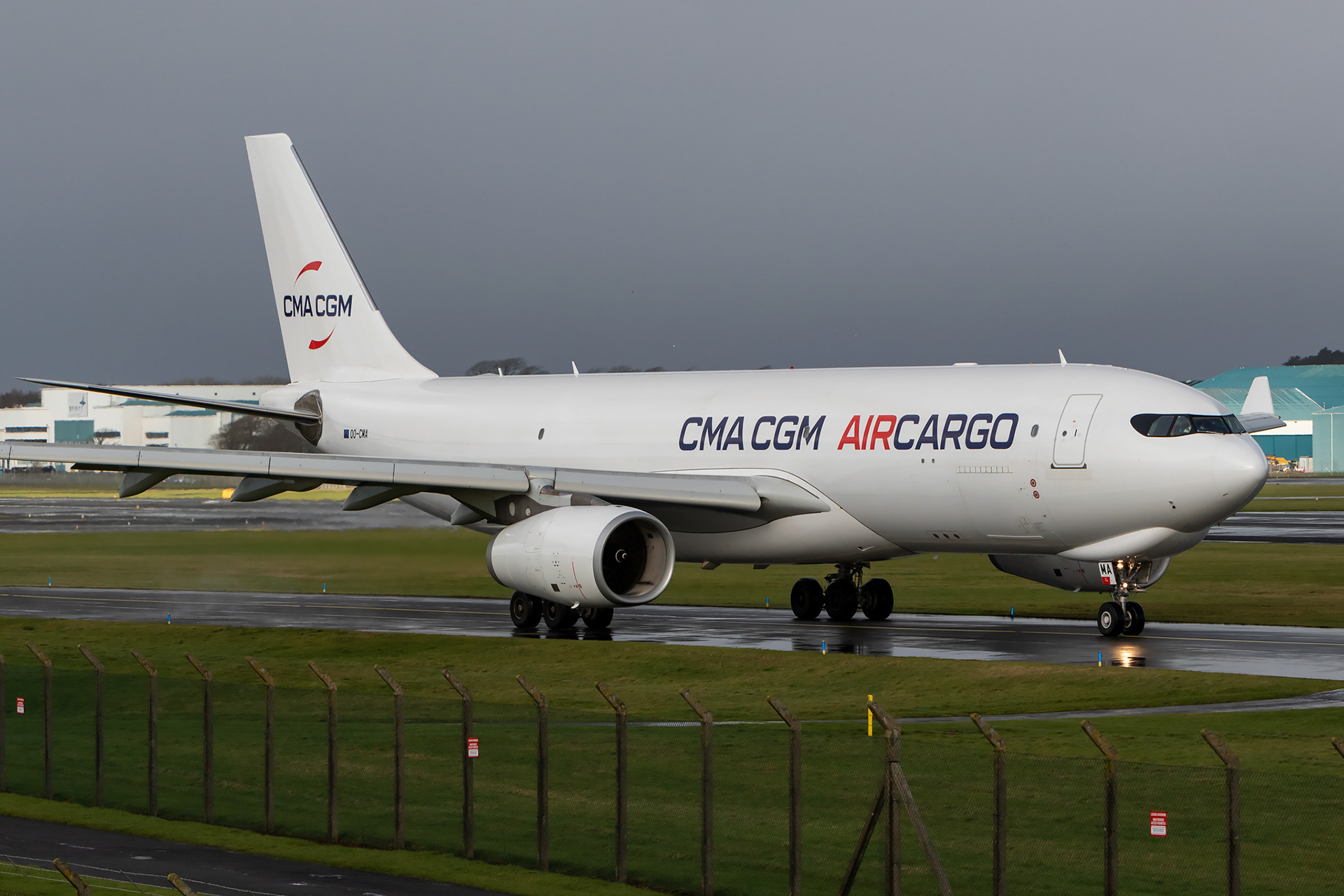 OO-CMA Airbus A330-243F A332 A330 CMA CGM Air Cargo Prestwick EGPK PIK