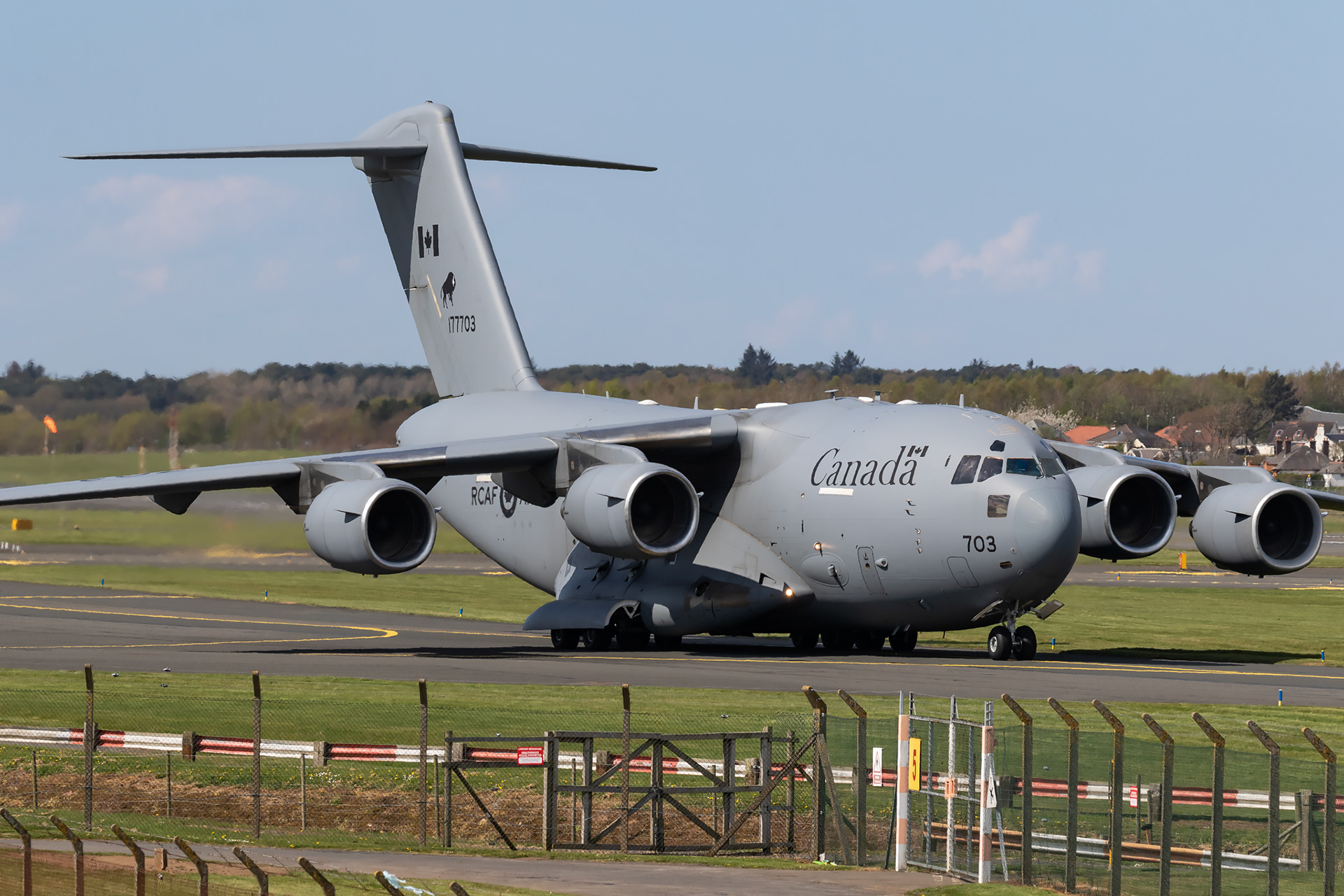 177703 Boeing CC-177A Globemaster III Royal Canadian Air Force Prestwick EGPK PIK RCAF Canada CFC 703 C17